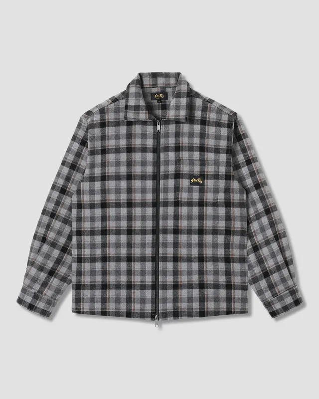 stan-ray-zip-shirt-hemdjacke-charcoal-plaid-flanell image 1
