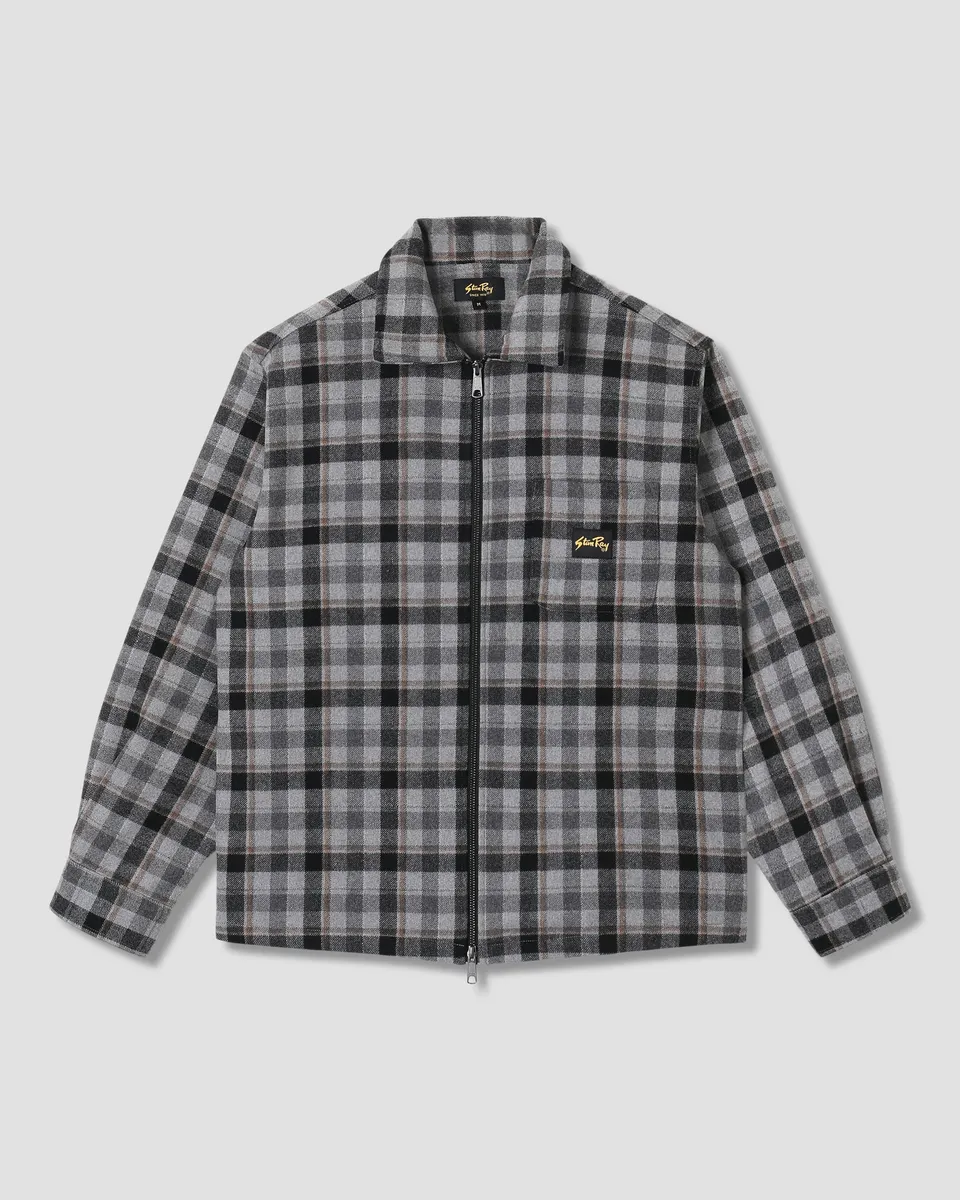 stan-ray-zip-shirt-hemdjacke-charcoal-plaid-flanell image 1