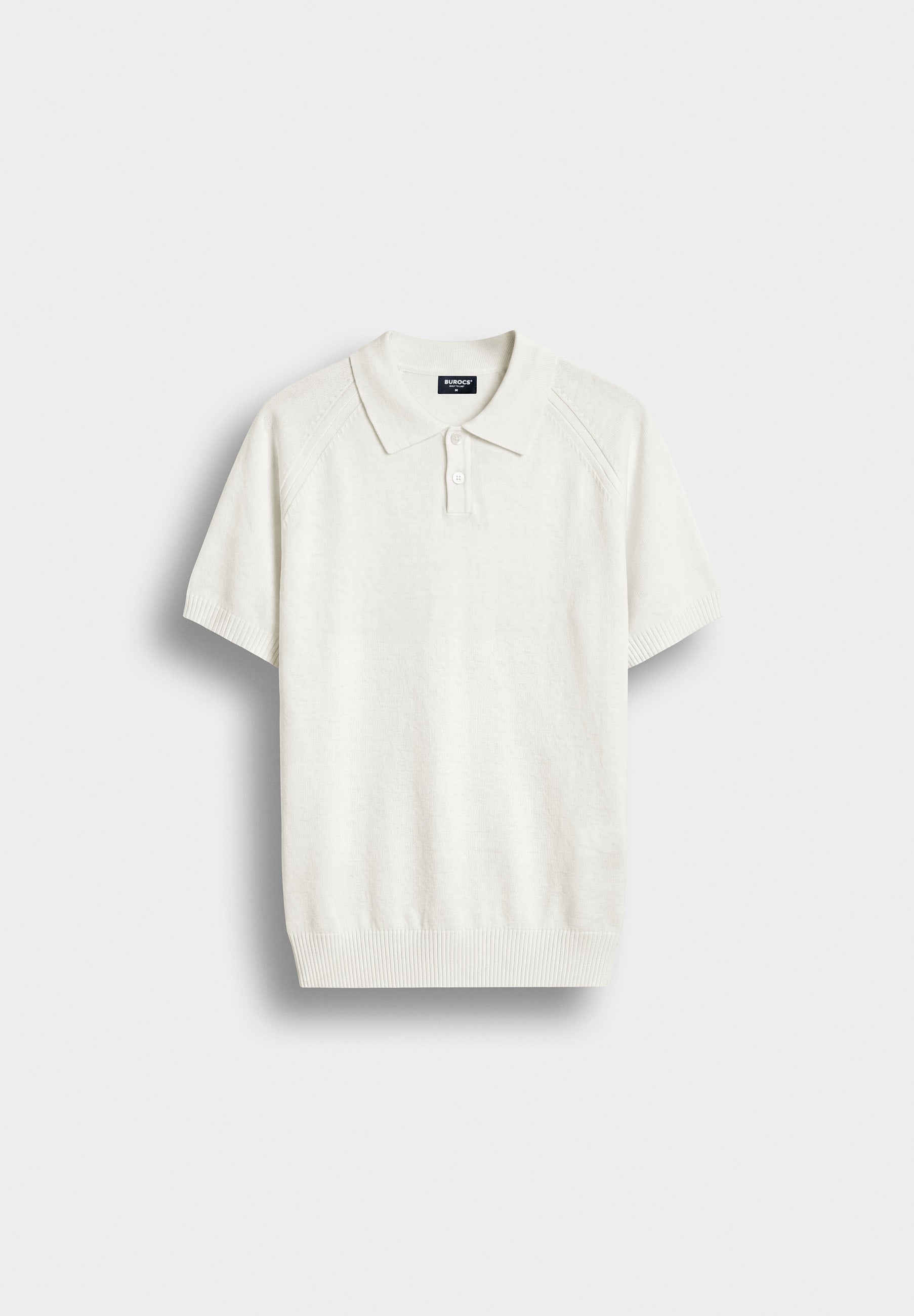 burocs-fine-knit-polo-t-shirt-herren-polo-off-white image 1