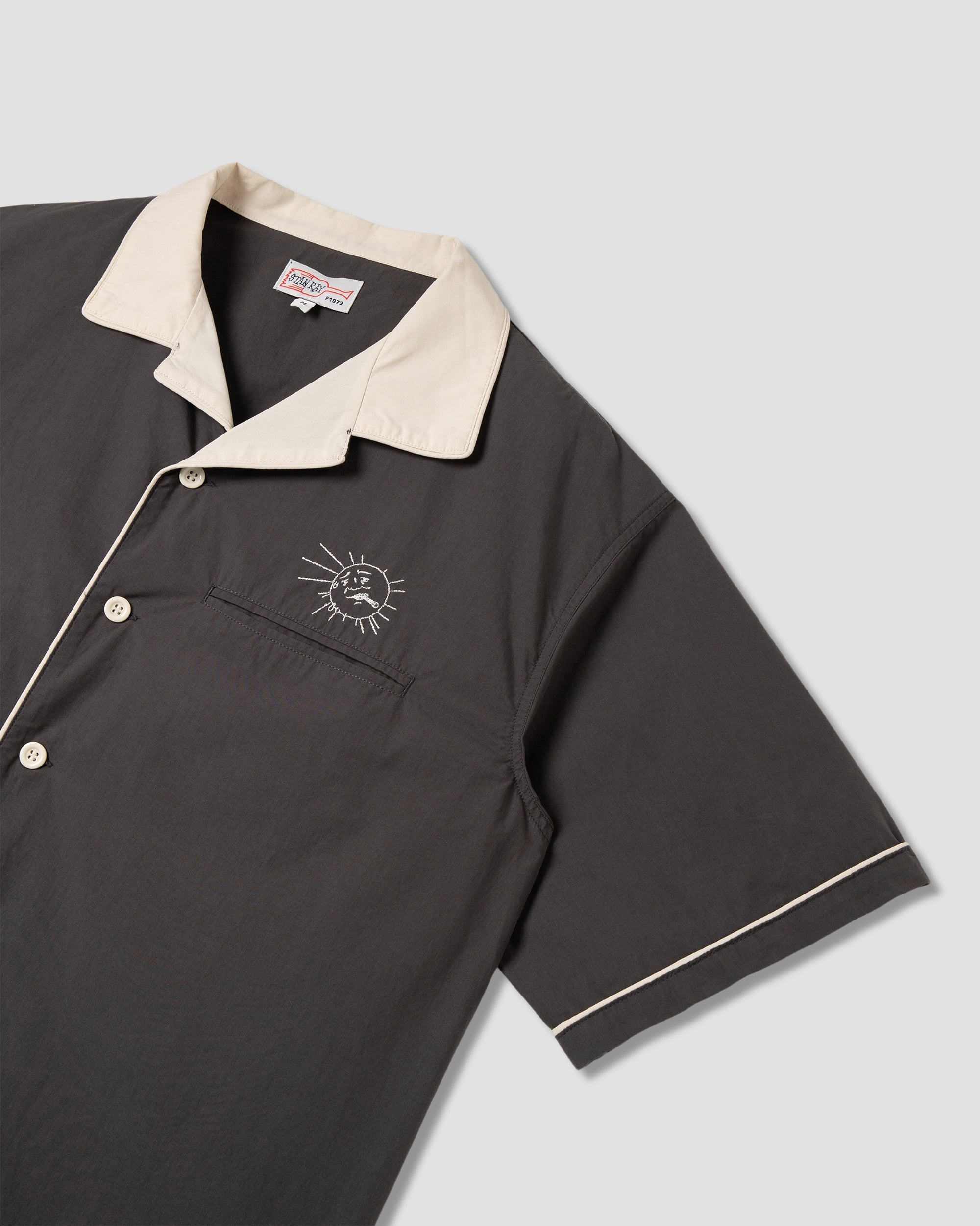 stan-ray-shirts-bowling-shirt-kurzarmhemd-raven-black image 4