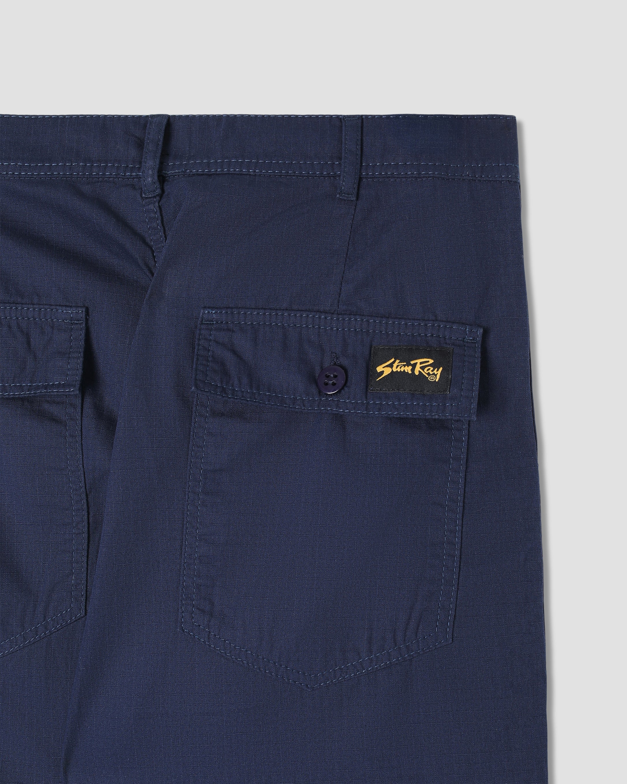 stan-ray-fat-pant-hose-navy-ripstop-baumwolle-lockerer-sitz image 4