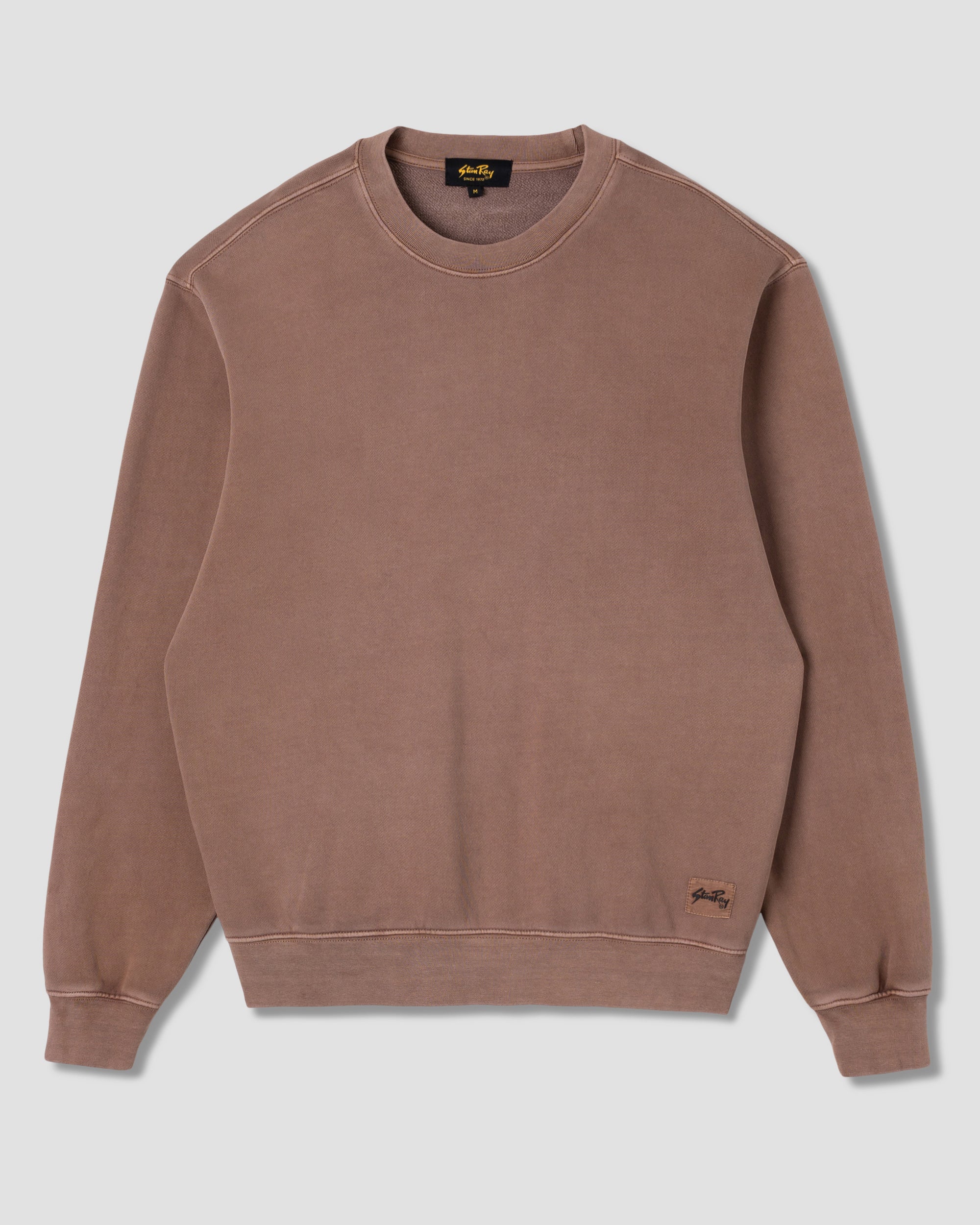 stan-ray-patch-crew-sweatshirt-washed-acorn-baumwolle image 1