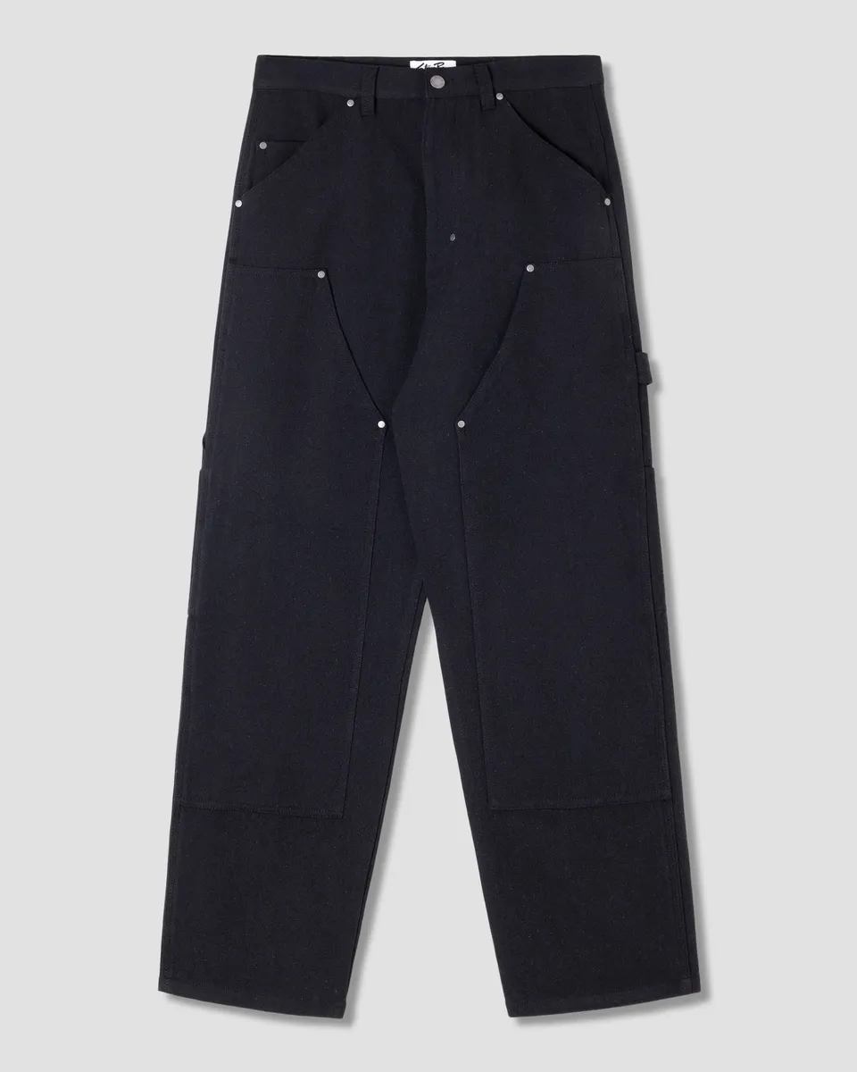 stan-ray-straight-double-knee-hose-schwarz-canvas image 1