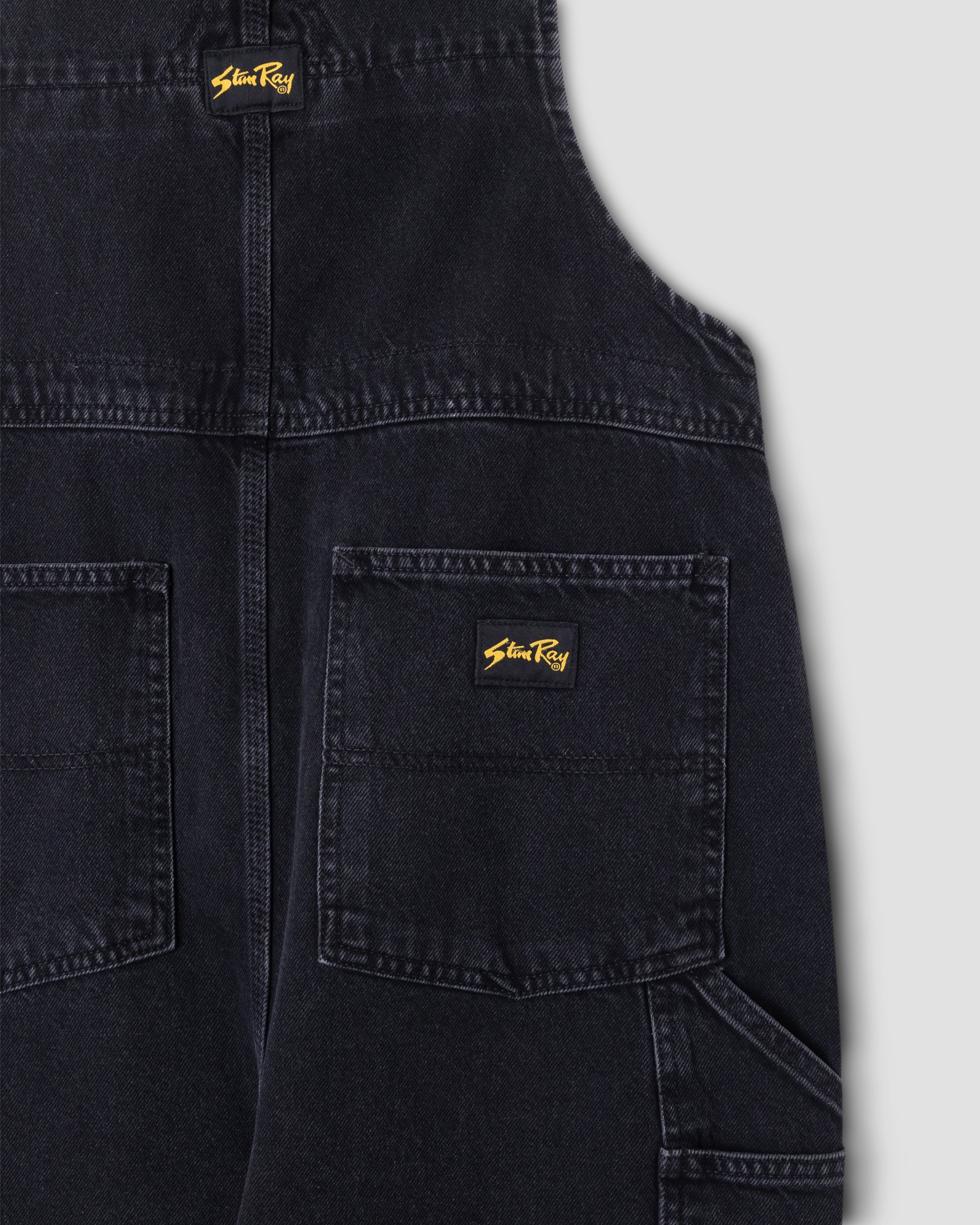 stan-ray-earls-bib-latzhose-stonewashed-black-denim image 6