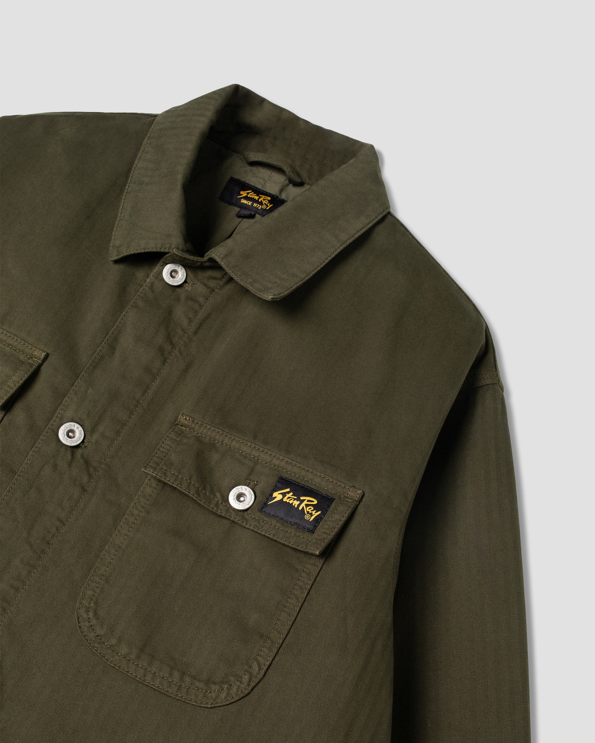 stan-ray-jackets-pork-chop-jacket-jacke-olive-herringbone image 5