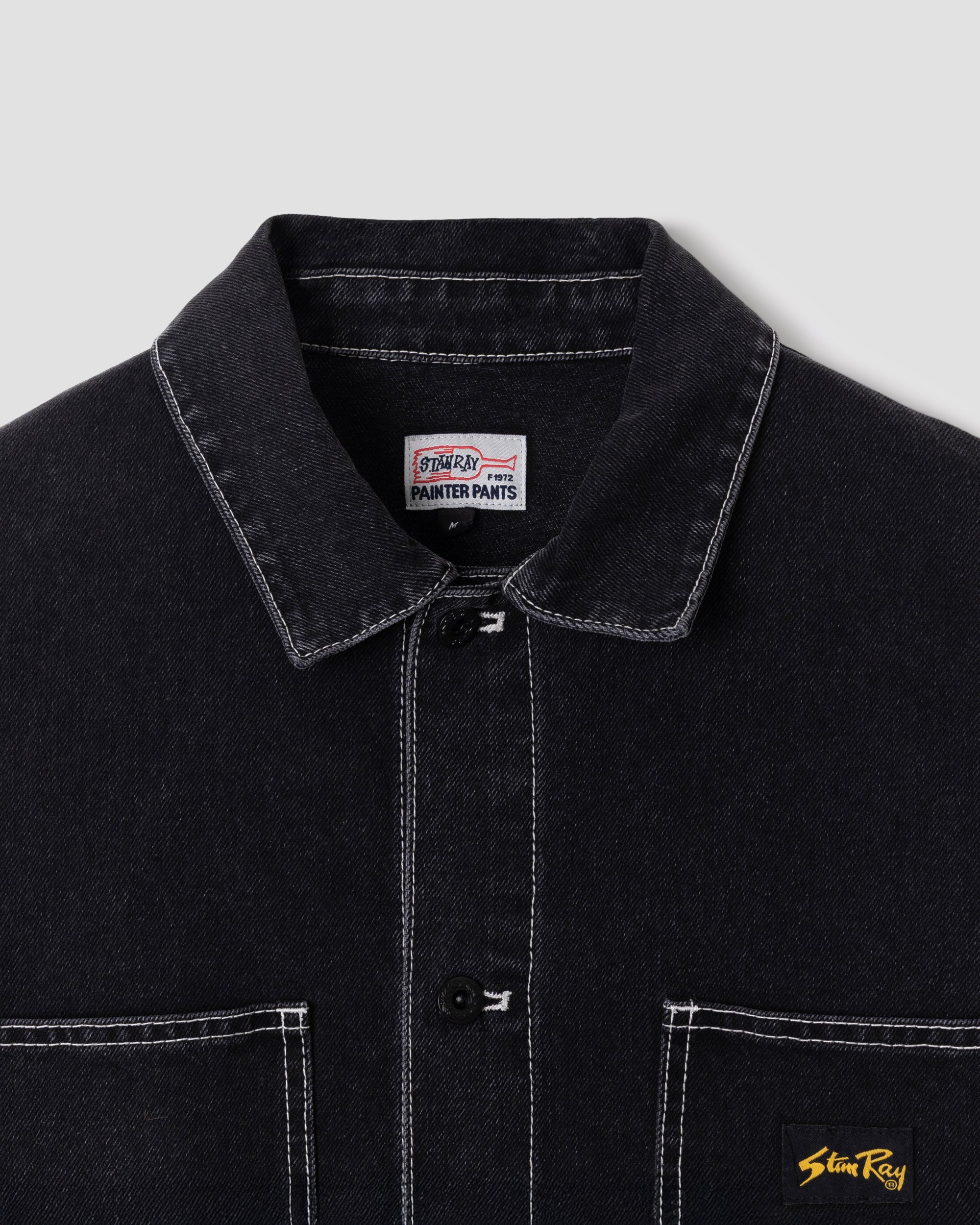 stan-ray-coverall-jacket-washed-black-denim-baumwolle image 2