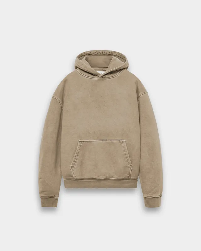 eightyfive-signature-hoodie-washed-taupe-baumwolle image 1
