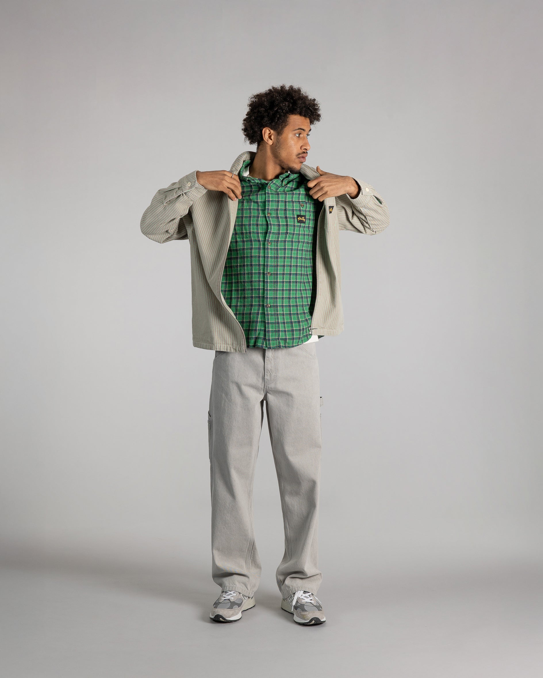 stan-ray-flannel-shirt-flanellhemd-summer-green-plaid-herren image 7