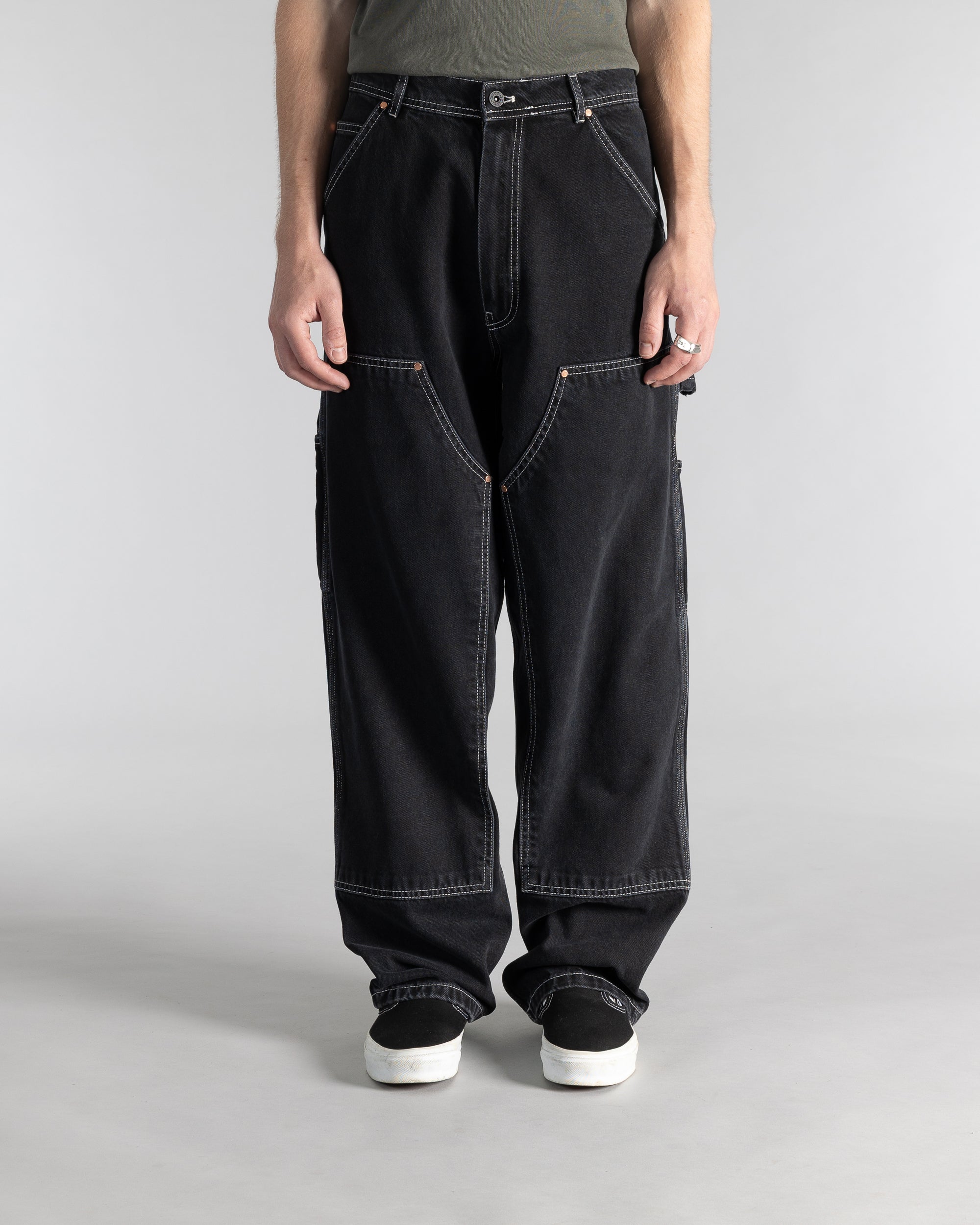 stan-ray-double-knee-pant-arbeitshose-stonewashed-black-denim image 2