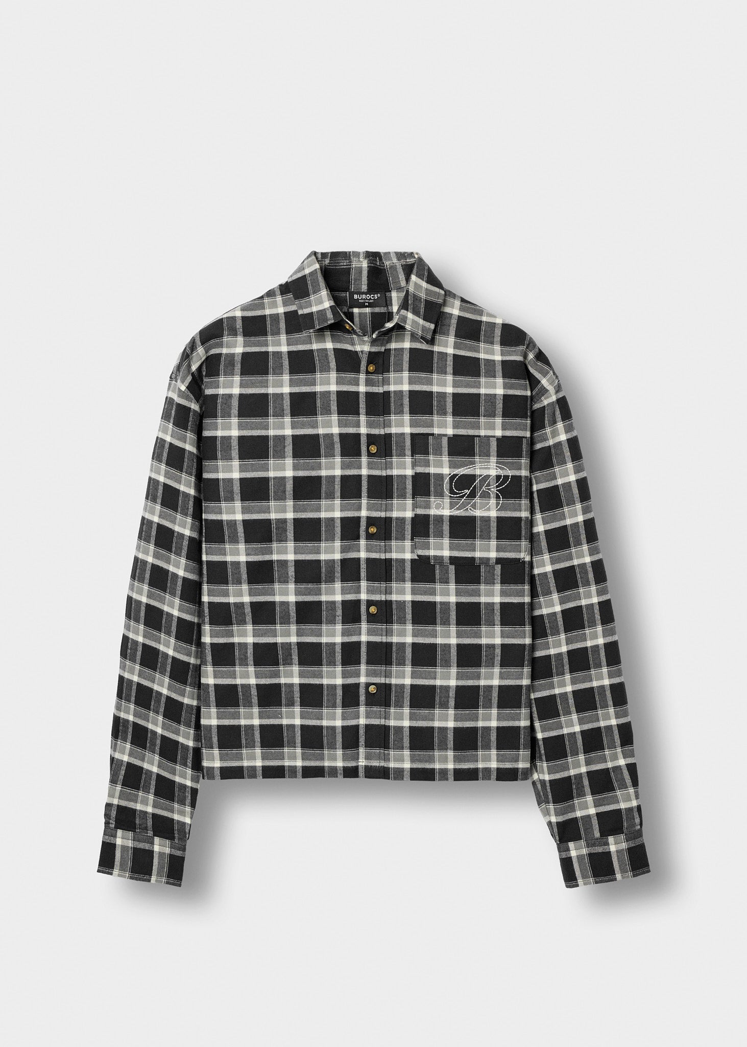 burocs-shirts-checked-shirt-karohemd-schwarz-oversize image 1