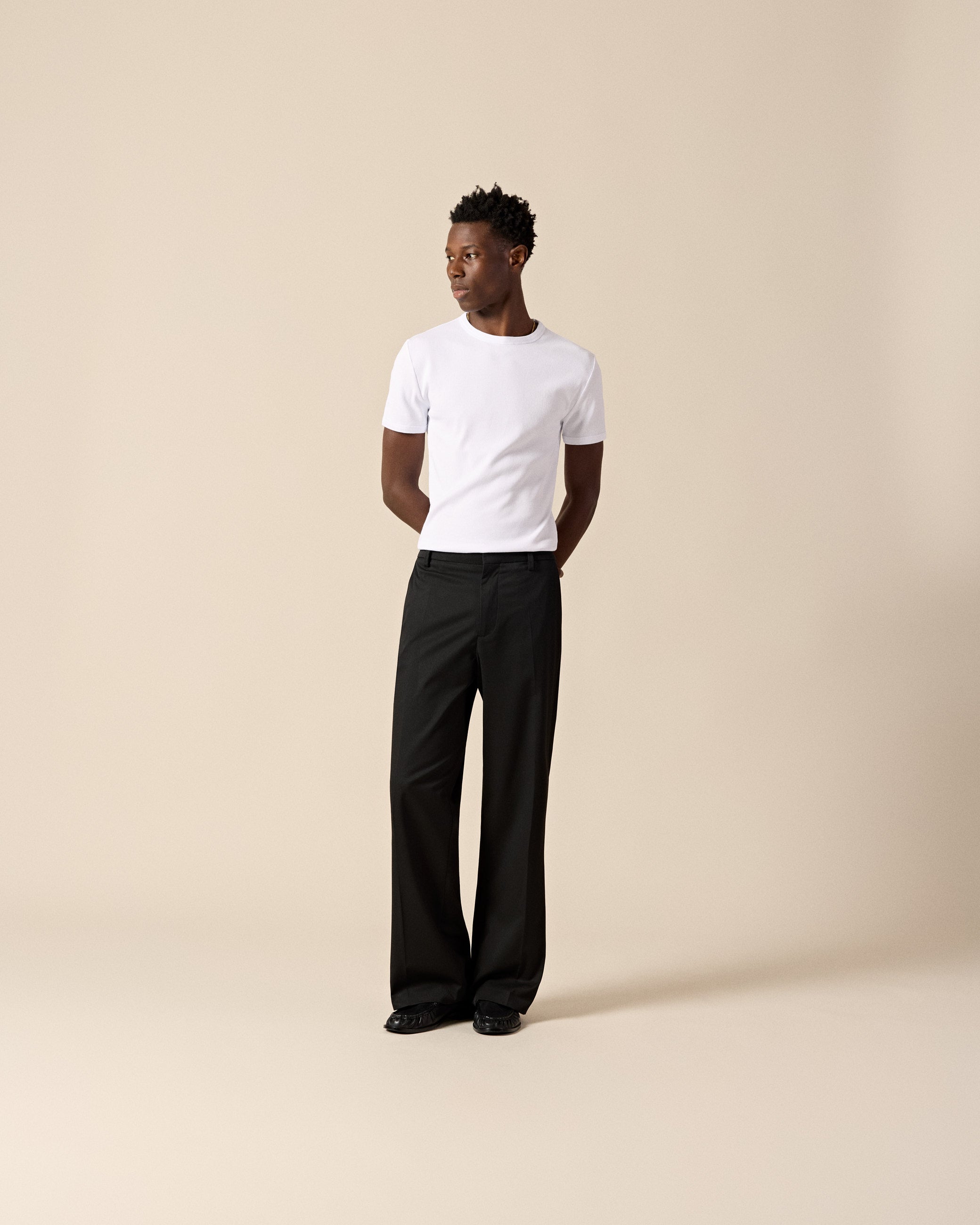 eightyfive-flared-tailored-pants-hose-black-meteorite-flared-fit image 4