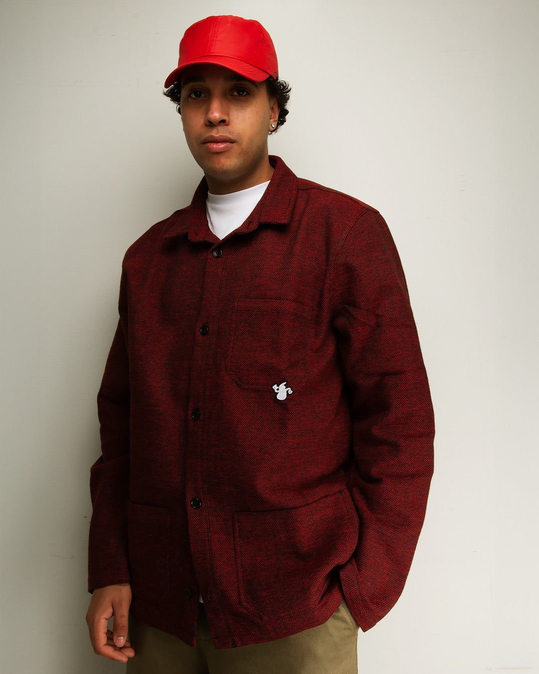 le-fix-sunniva-workers-hemd-maroon-herren-wollmischung image 5