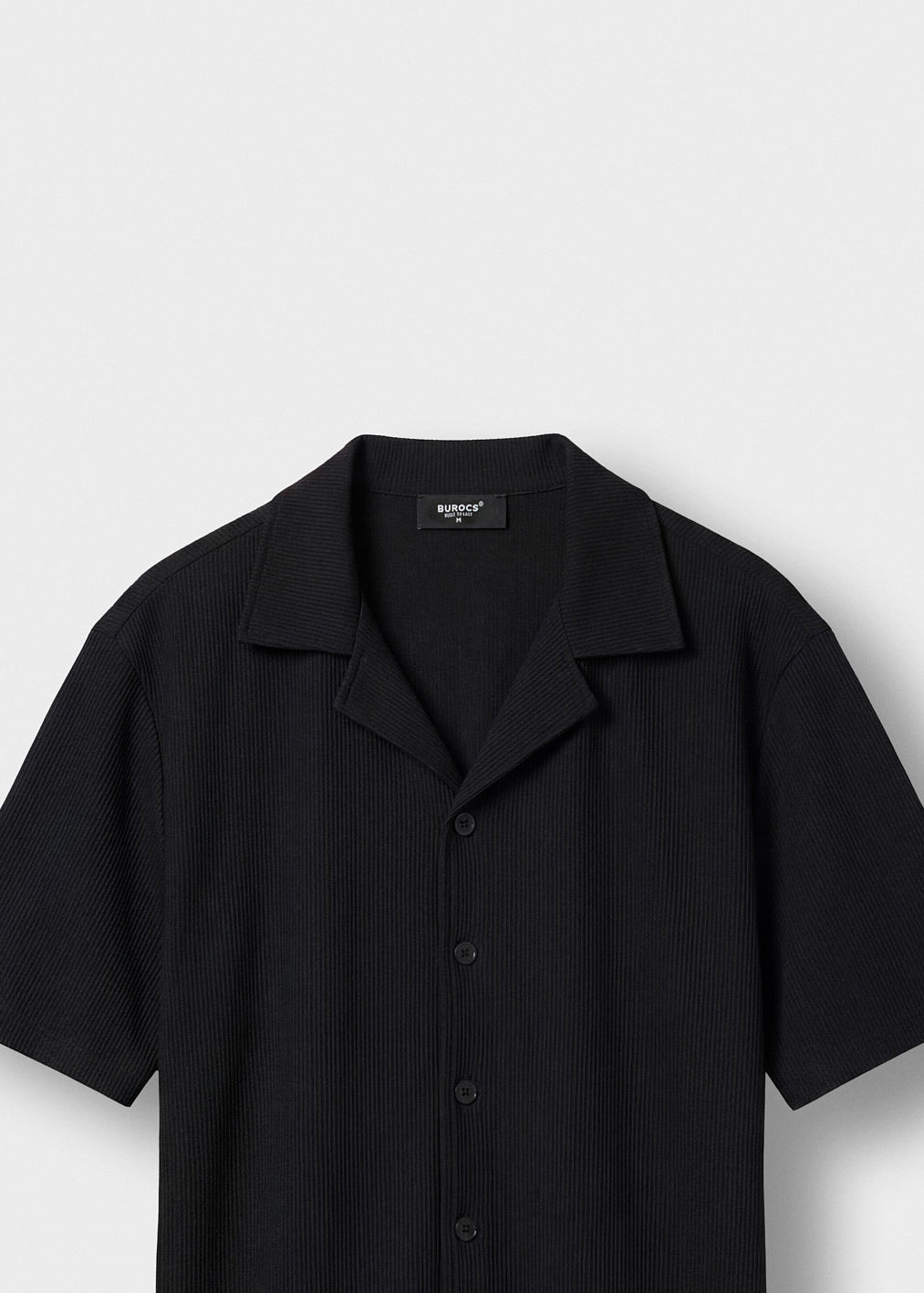 burocs-shirts-plissee-short-sleeve-shirt-hemd-schwarz image 3