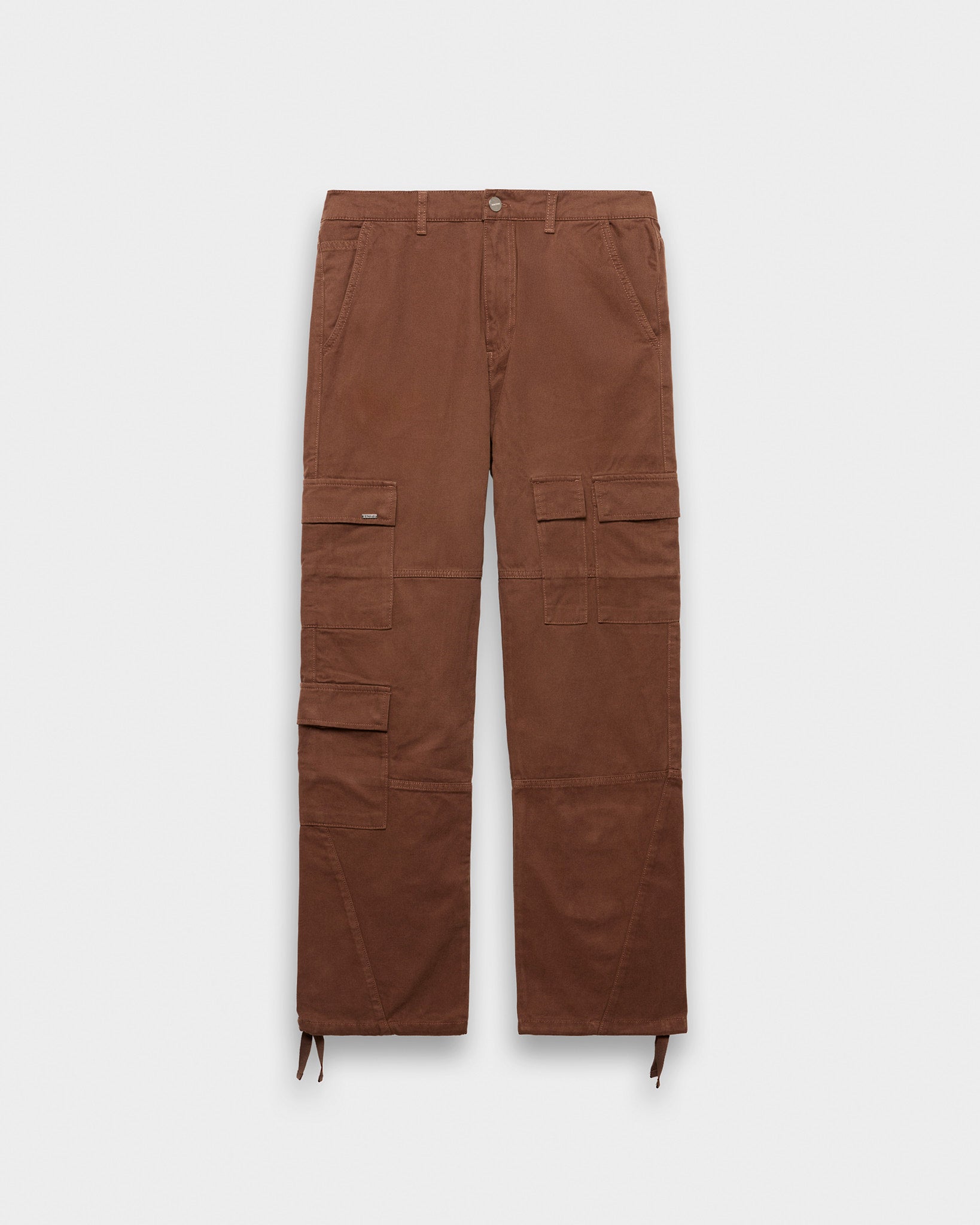 eightyfive-5-pocket-cargo-pants-brown-straight-fit image 1
