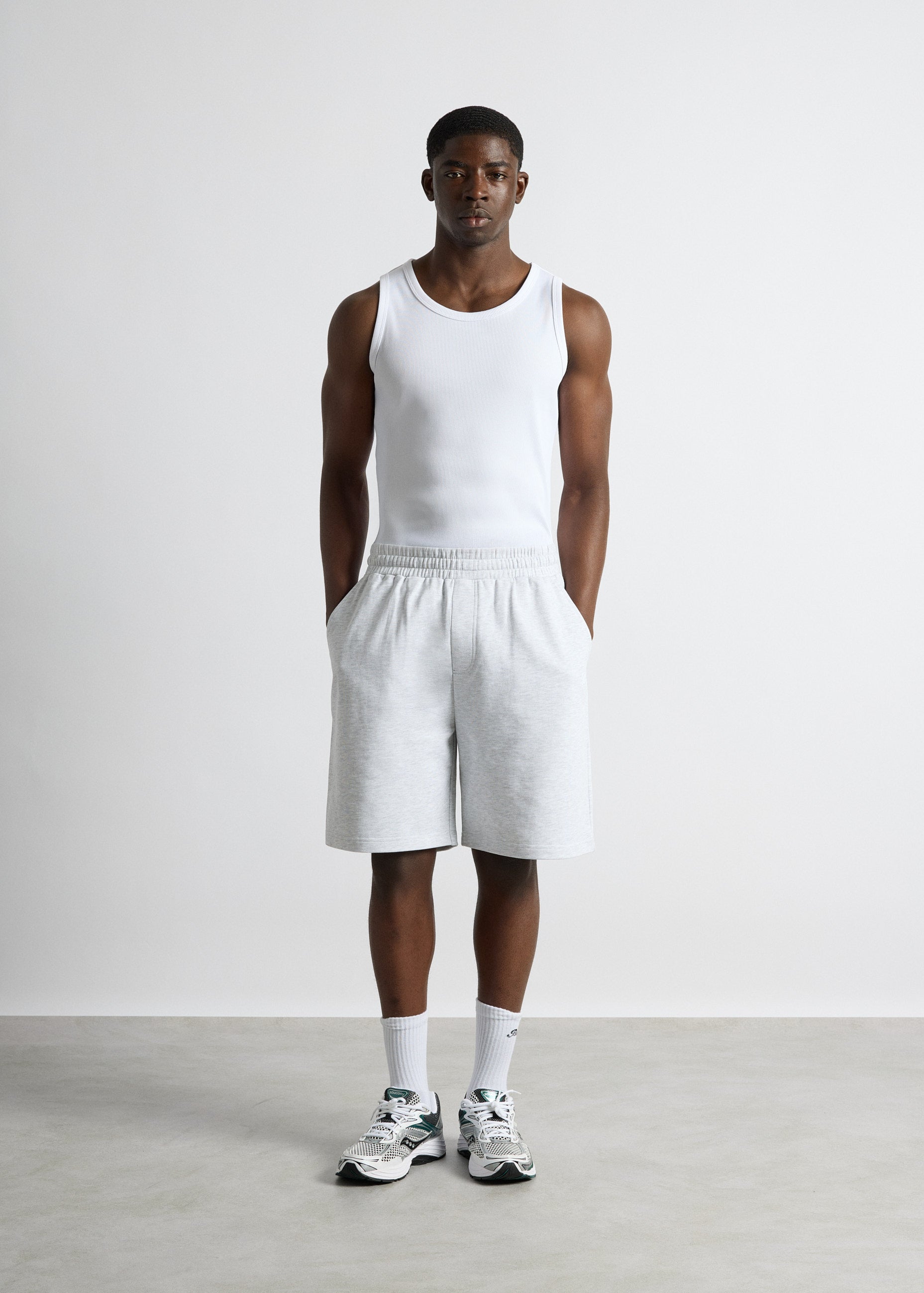 burocs-cotton-sweatshorts-shorts-ash-grey-regular-fit image 5