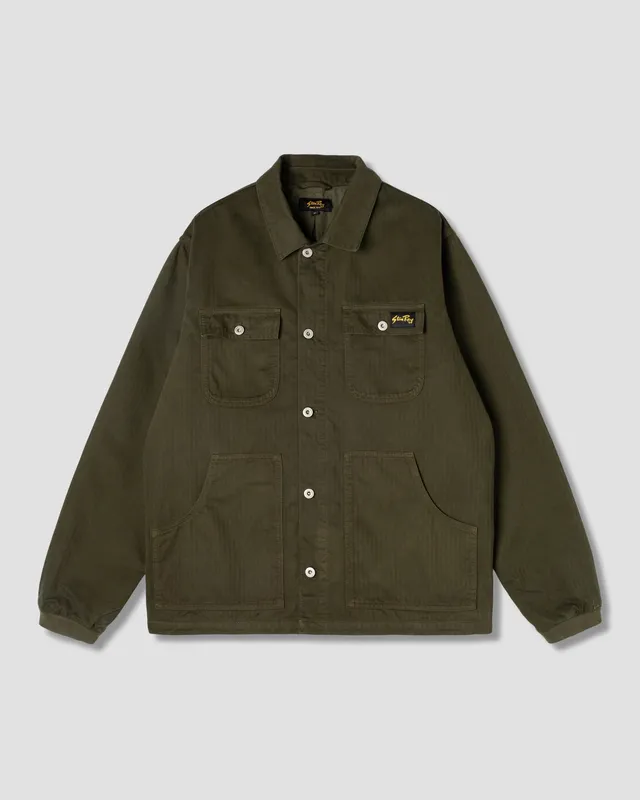 stan-ray-jackets-pork-chop-jacket-jacke-olive-herringbone image 1