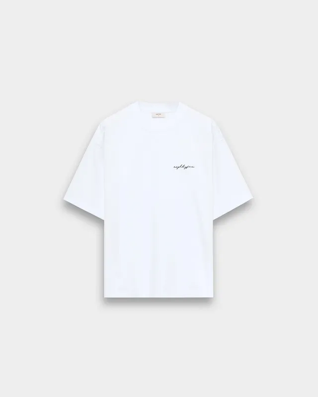 eightyfive-tops-signature-t-shirt-herren-white-stickerei image 1