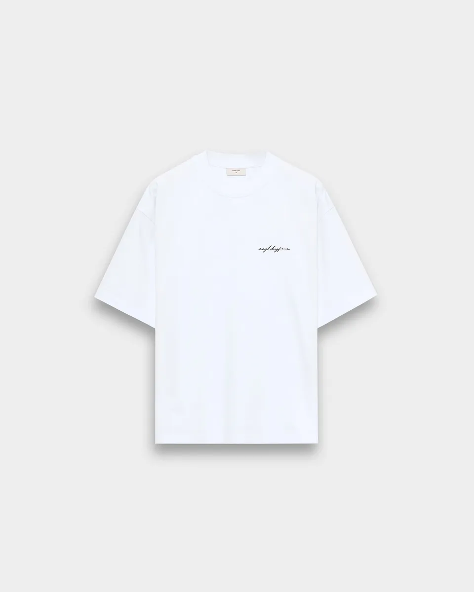 eightyfive-tops-signature-t-shirt-herren-white-stickerei image 1