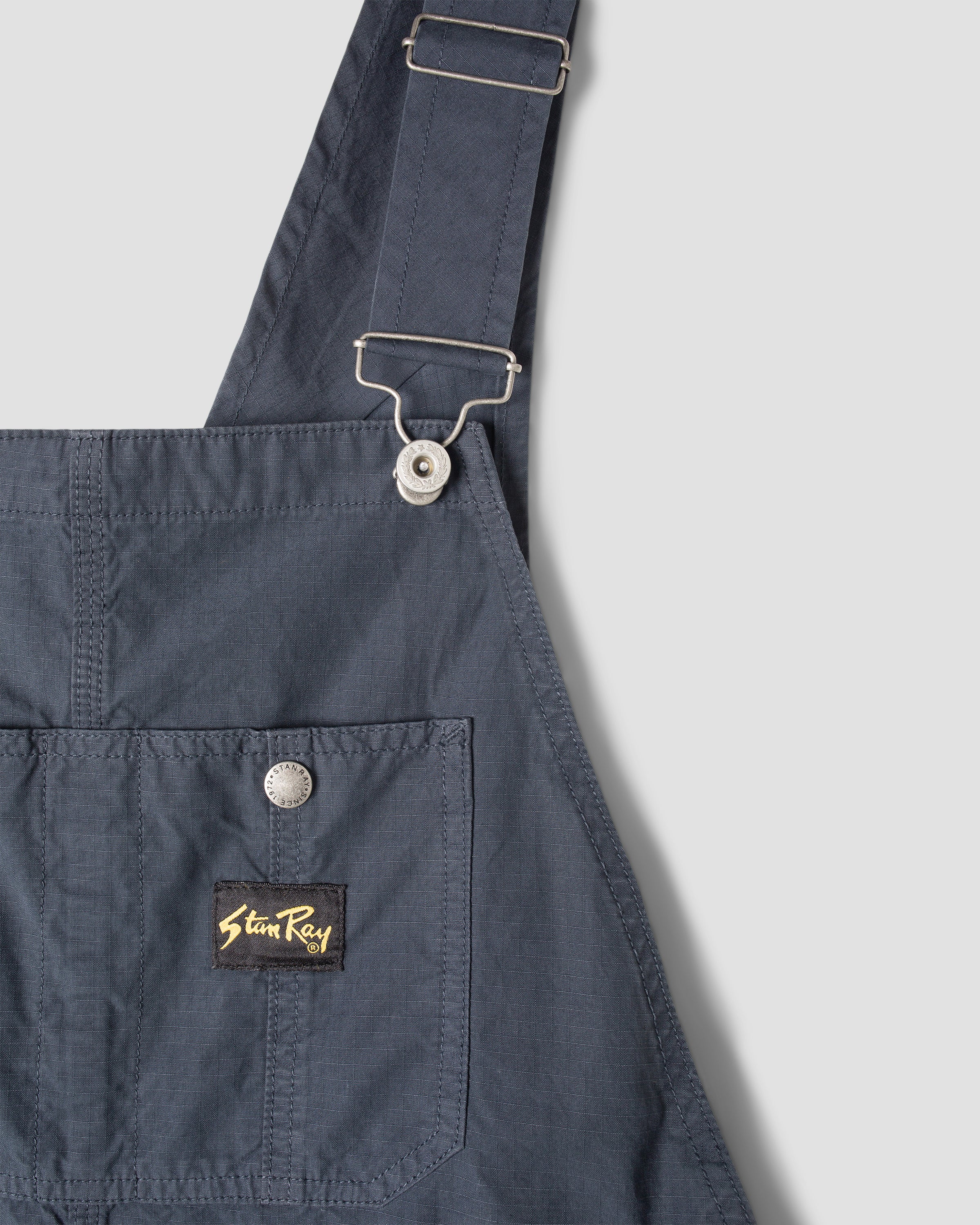 stan-ray-earls-bib-latzhose-navy-ripstop-baumwolle image 4