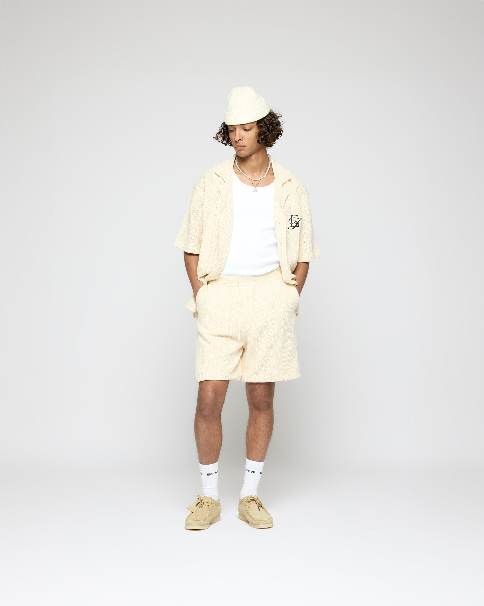 eightyfive-bottoms-embroidered-knit-shorts-off-white image 5