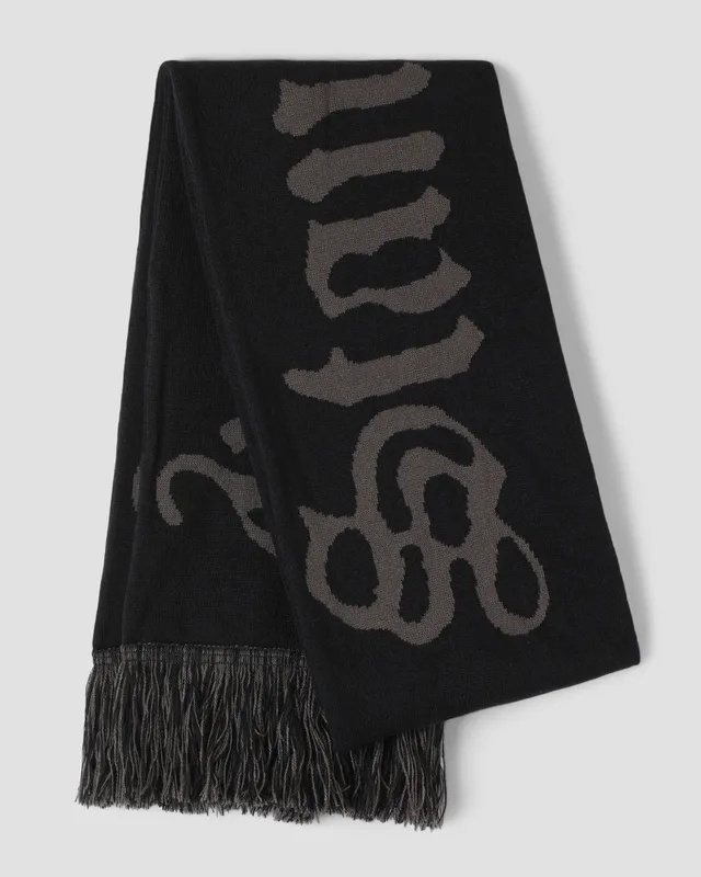 stan-ray-olde-english-scarf-schal-black-acryl image 1
