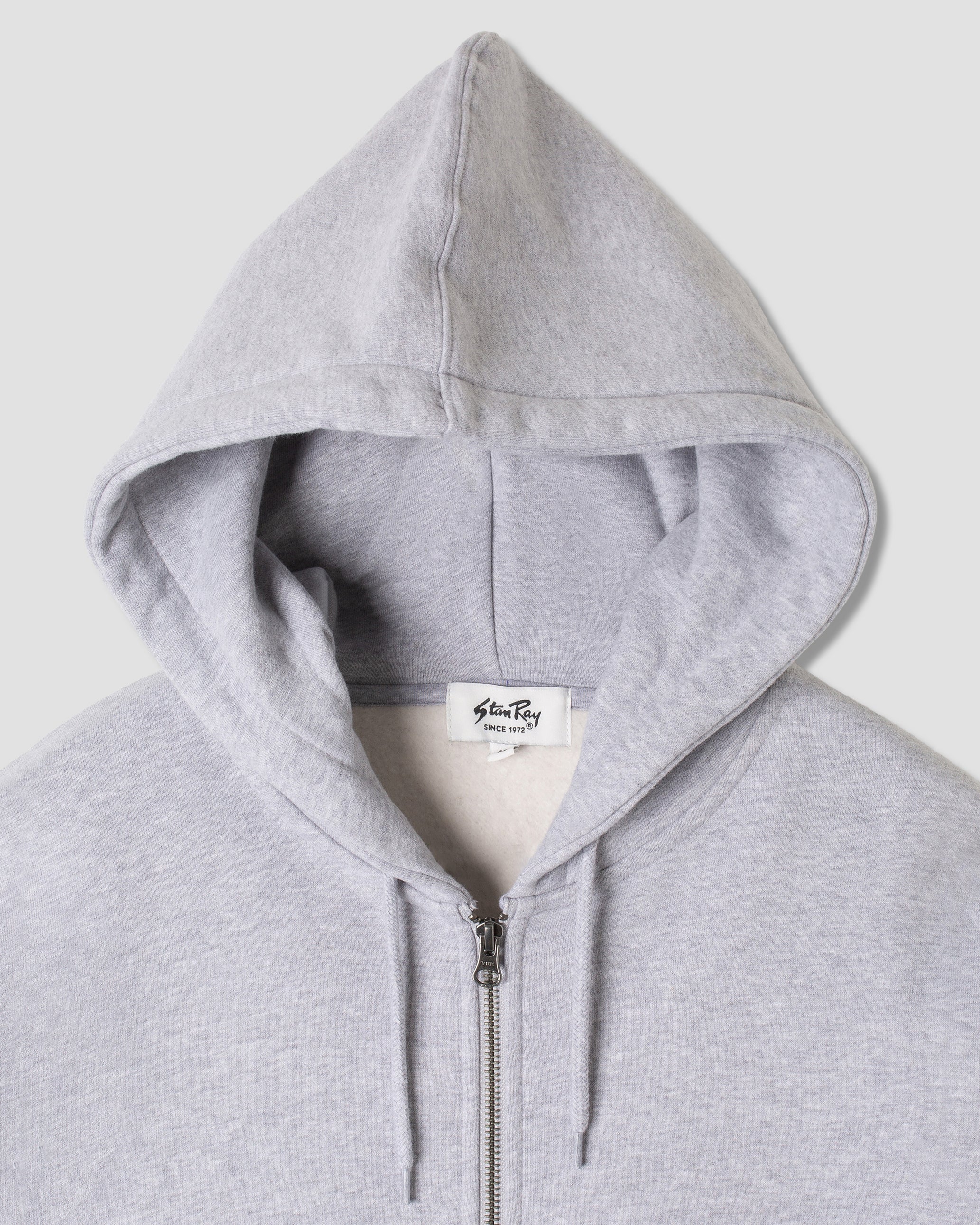 stan-ray-patch-zip-hood-hoodie-grey-marl-baumwolle image 4