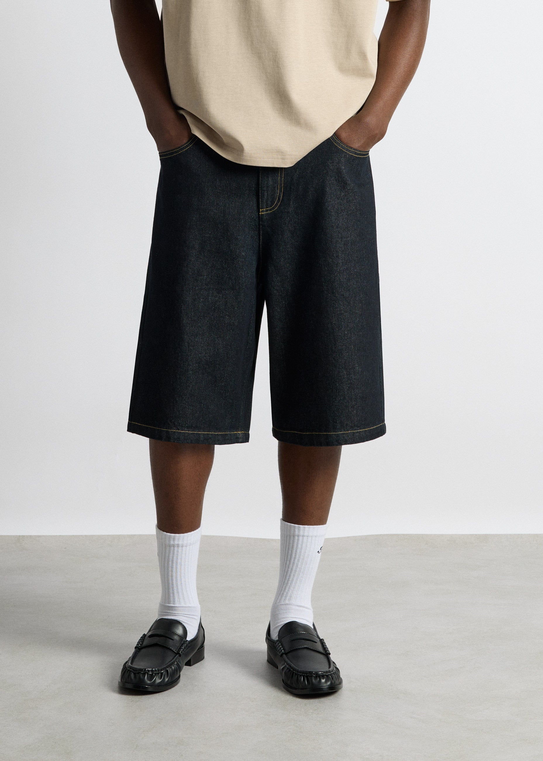 burocs-shorts-marco-baggy-shorts-raw-blue-baumwolle image 4