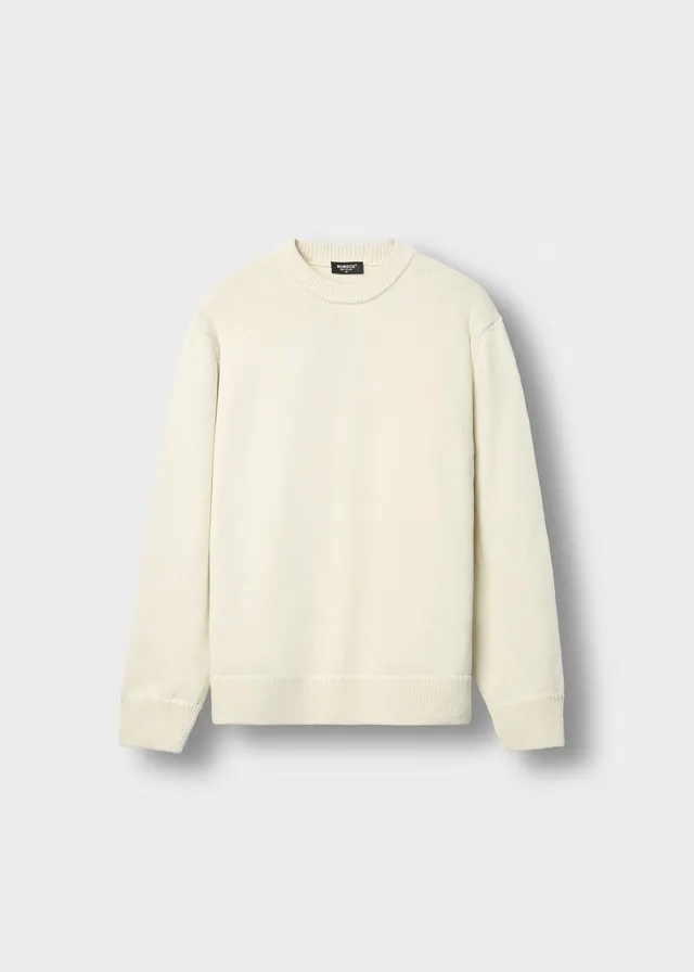burocs-cotton-crewneck-sweater-off-white-baumwolle image 1