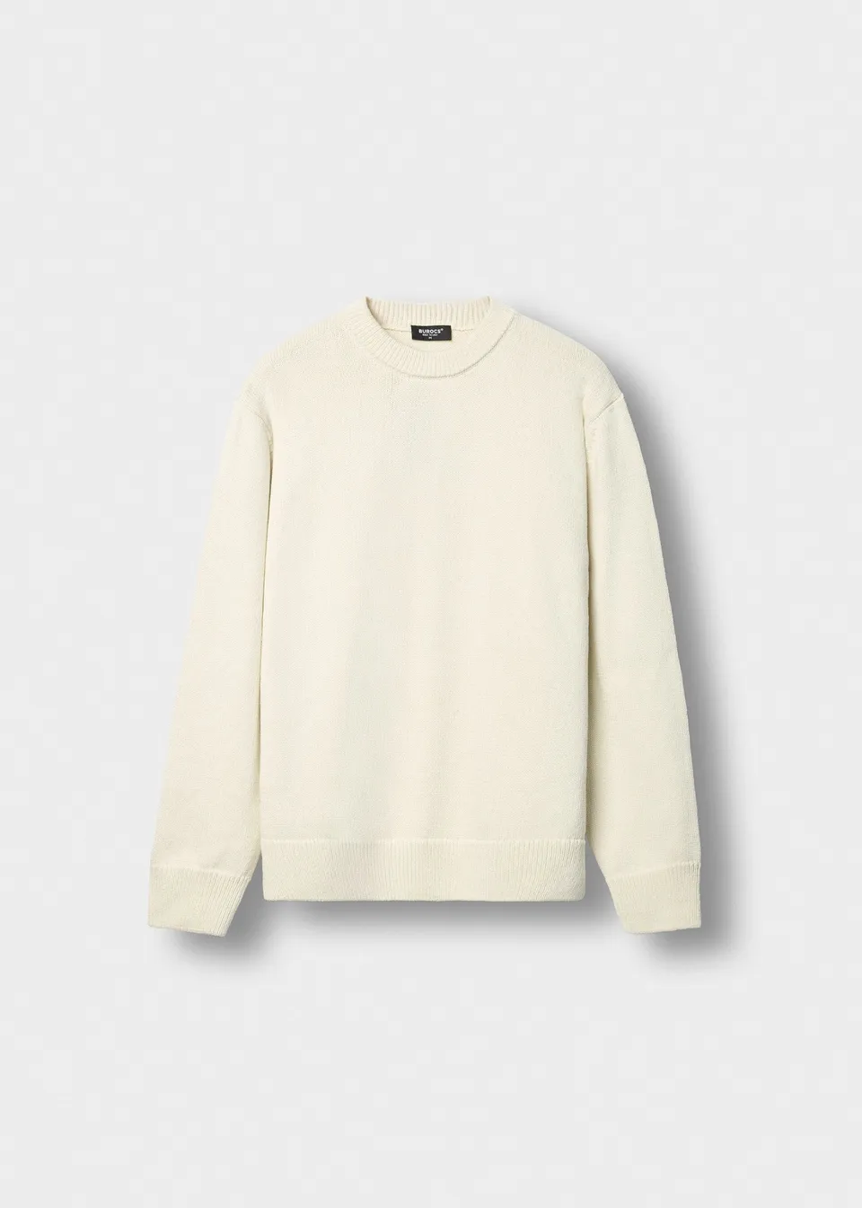 burocs-cotton-crewneck-sweater-off-white-baumwolle image 1