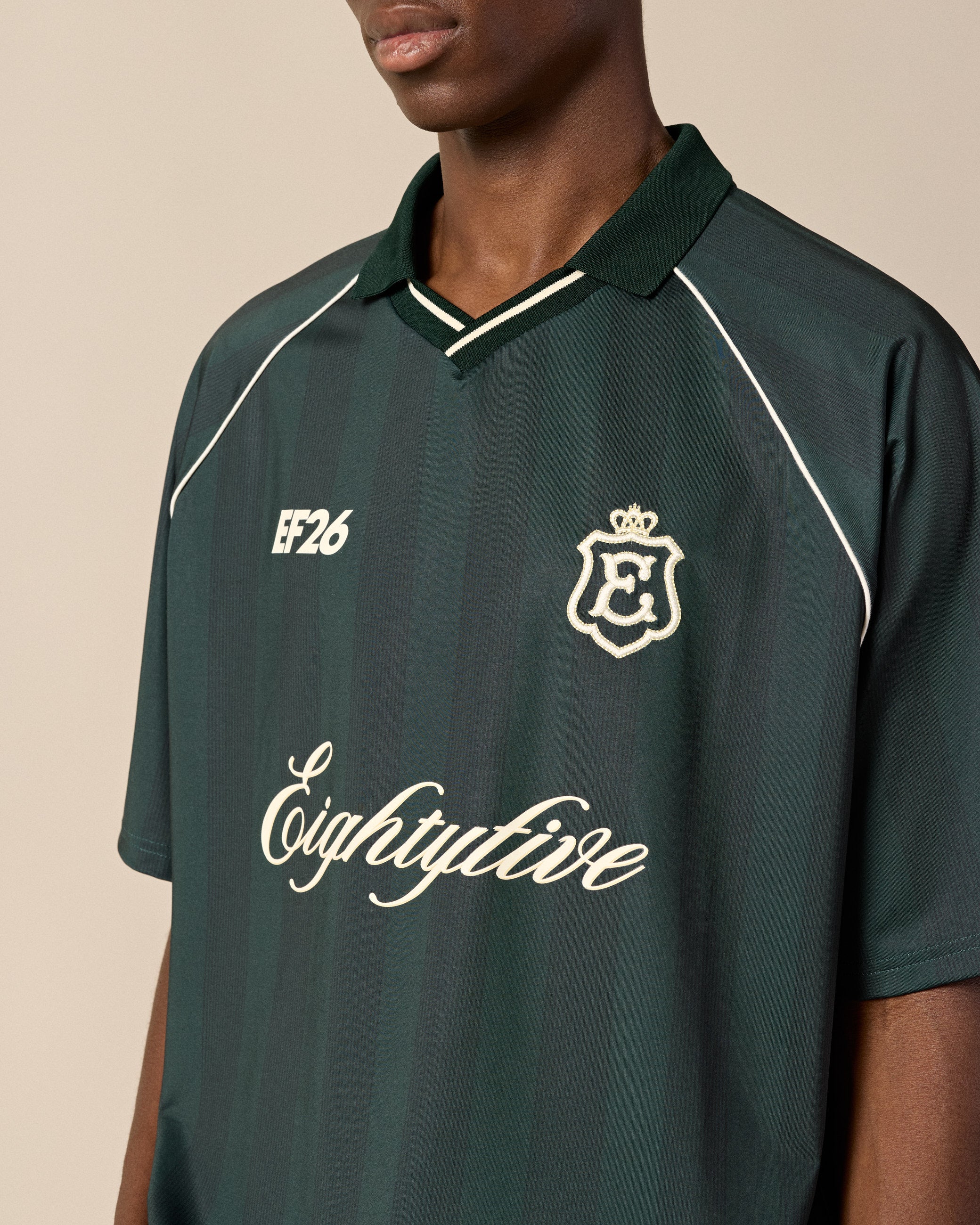 eightyfive-jersey-polohemd-evergreen-oversized-v-ausschnitt image 5