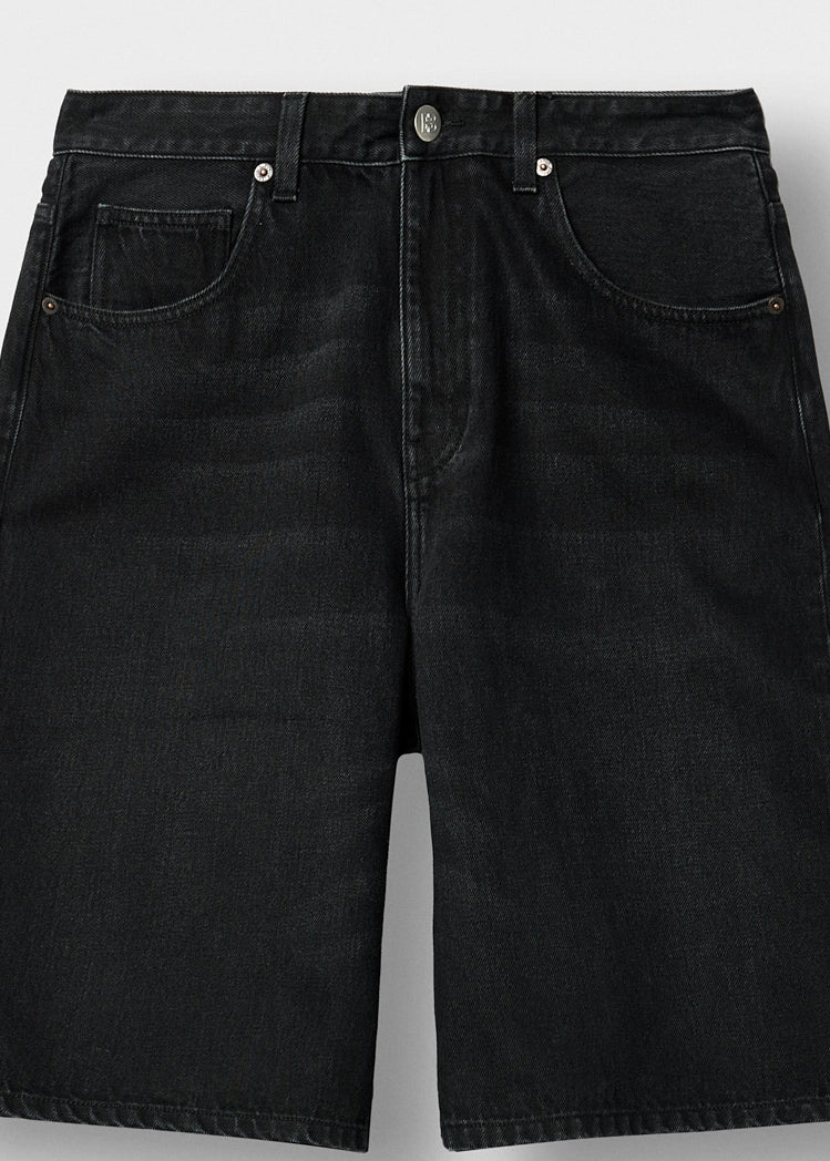 burocs-carlo-baggy-shorts-black-washed-100-baumwolle image 3