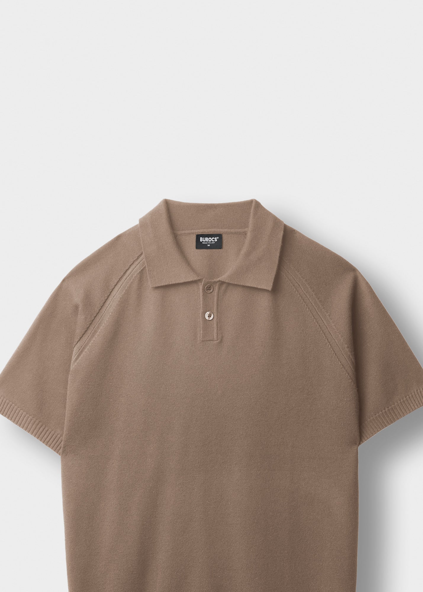 burocs-fine-knit-polo-t-shirt-beige-regular-fit image 3