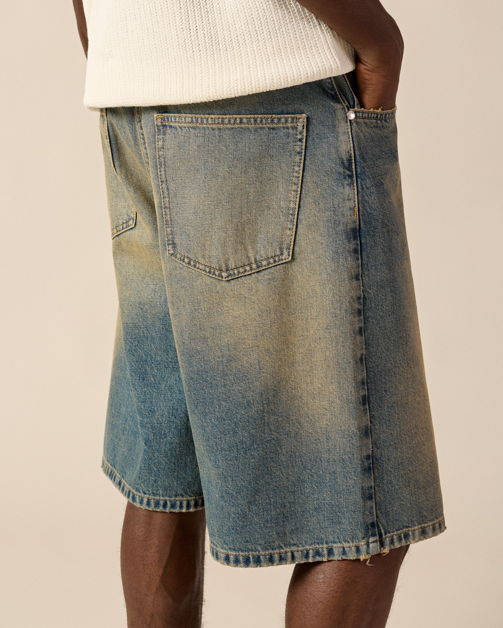 eightyfive-distressed-baggy-jorts-azure-blue-denim-shorts image 7