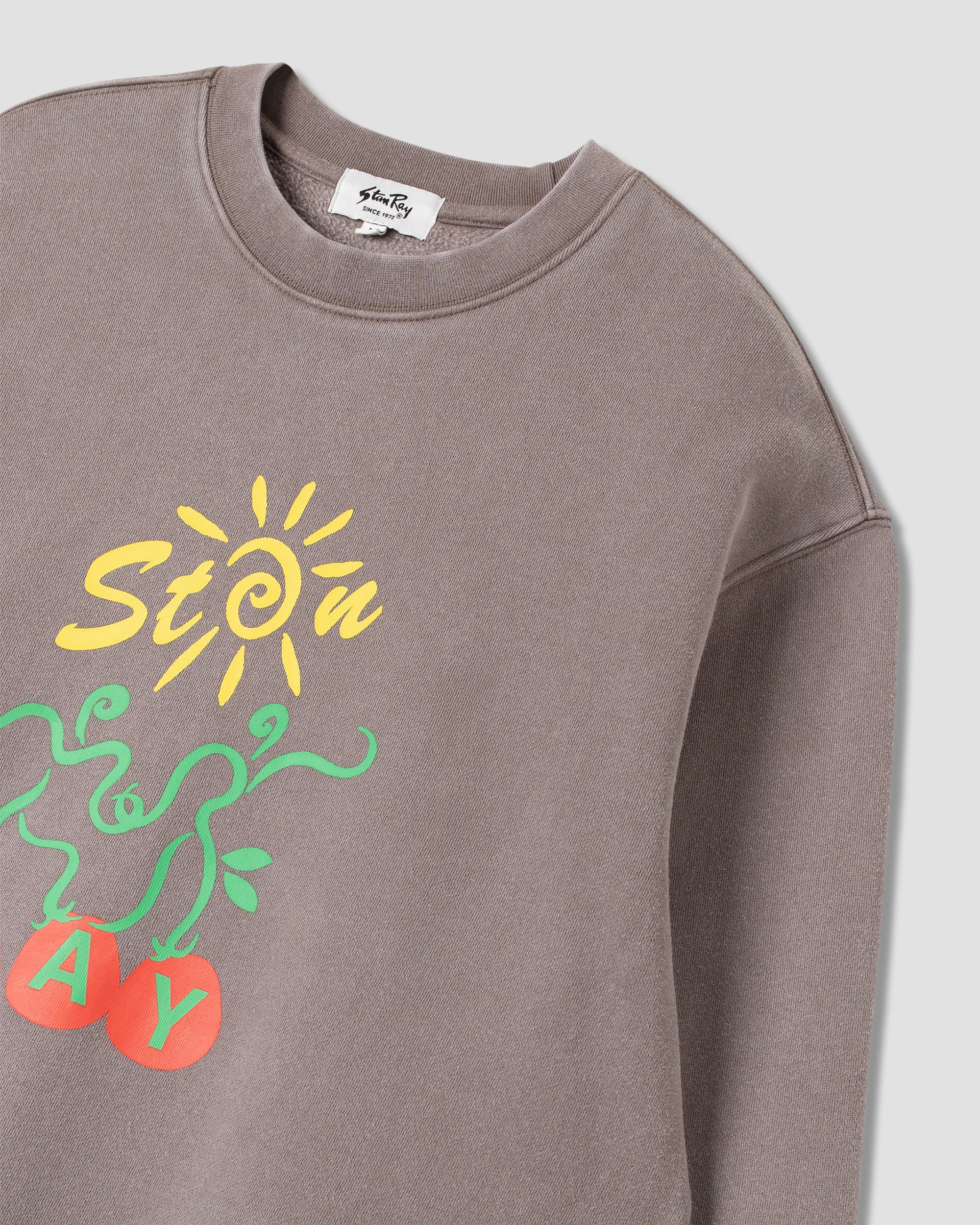 stan-ray-sweats-ray-vine-crew-sweatshirt-shale-baumwolle image 5