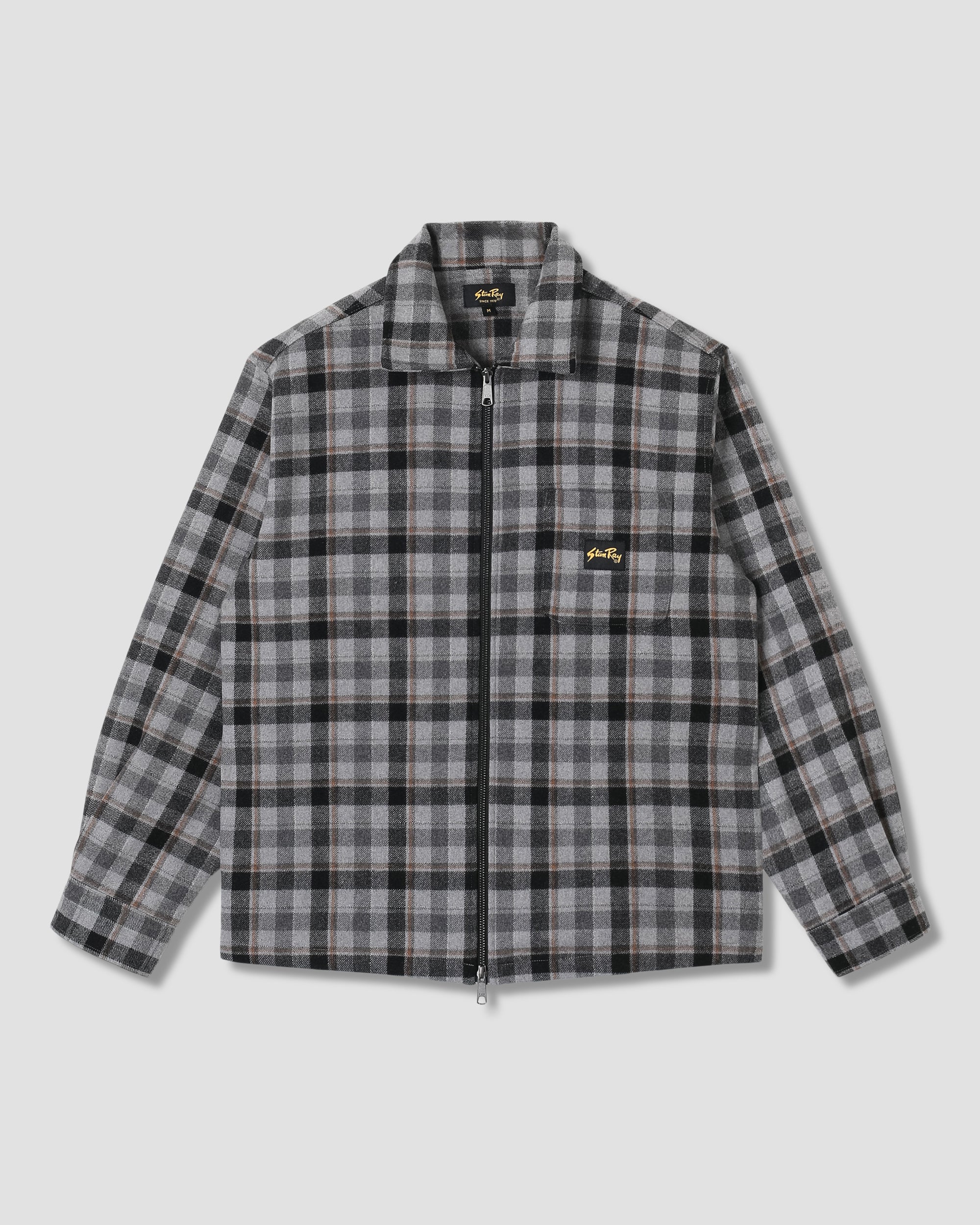 stan-ray-zip-shirt-hemdjacke-charcoal-plaid-flanell image 1