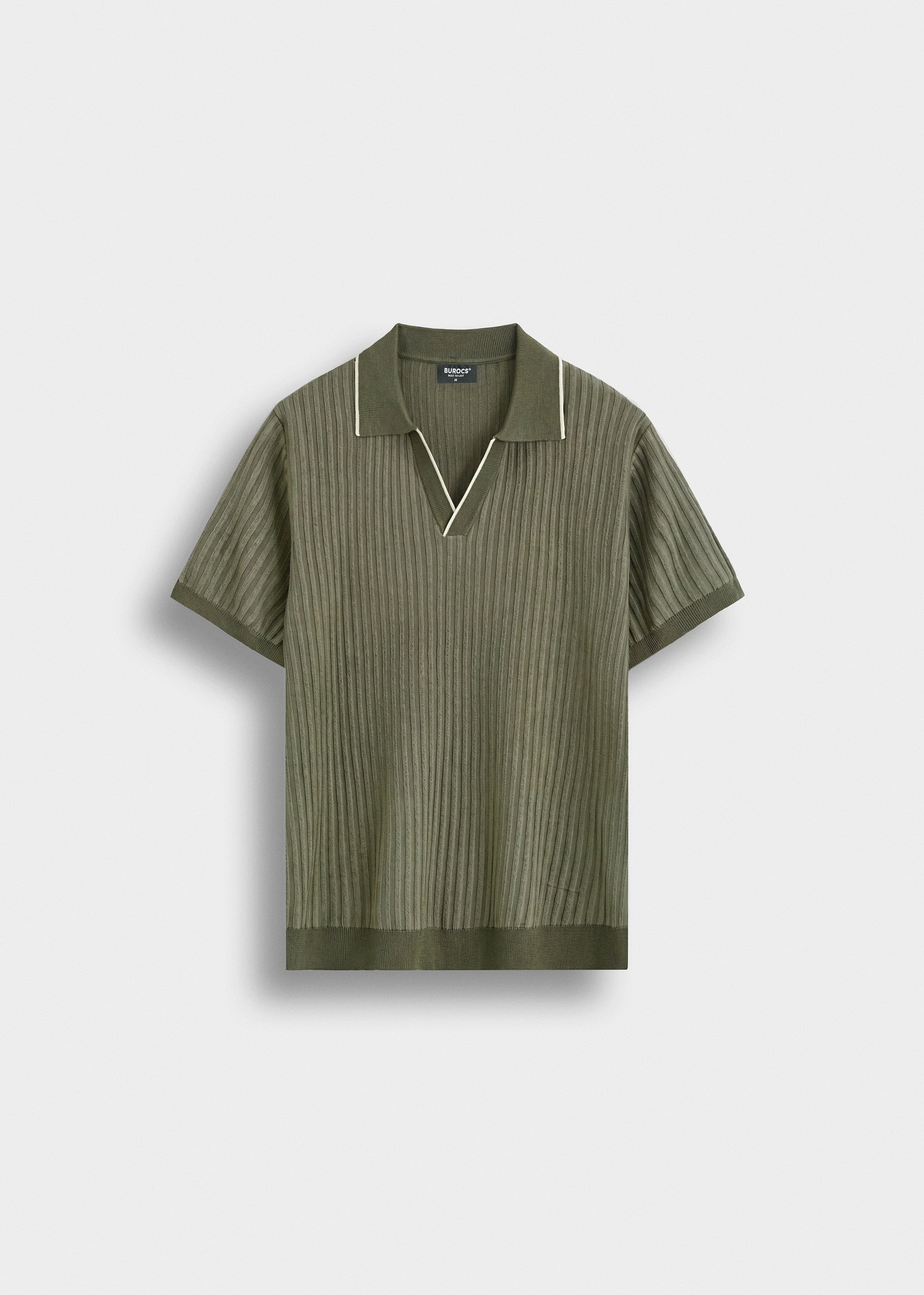 burocs-polo-t-shirt-9537-strickpolo-khaki-regular image 1