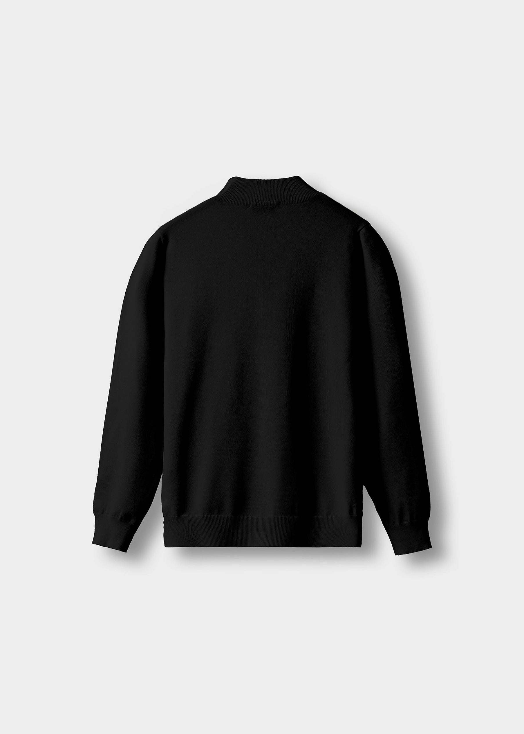 burocs-mock-neck-sweater-pullover-black-slim-fit-stehkragen image 2