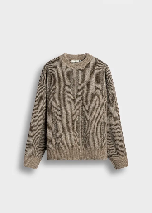 burocs-sweater-9168-strickpullover-braun-oversize image 1