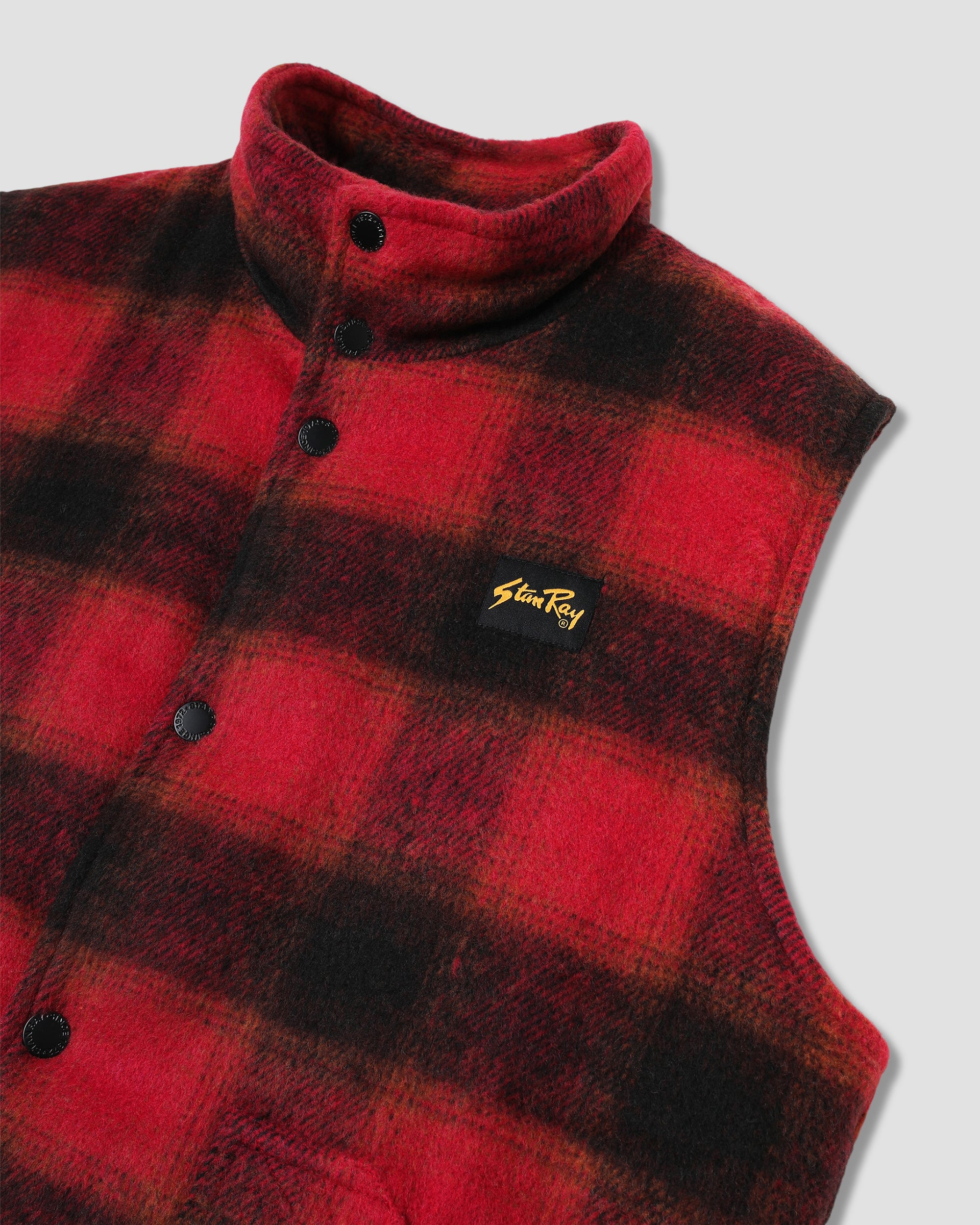 stan-ray-down-plaid-vest-red-steppweste-herren-karo-rot image 6