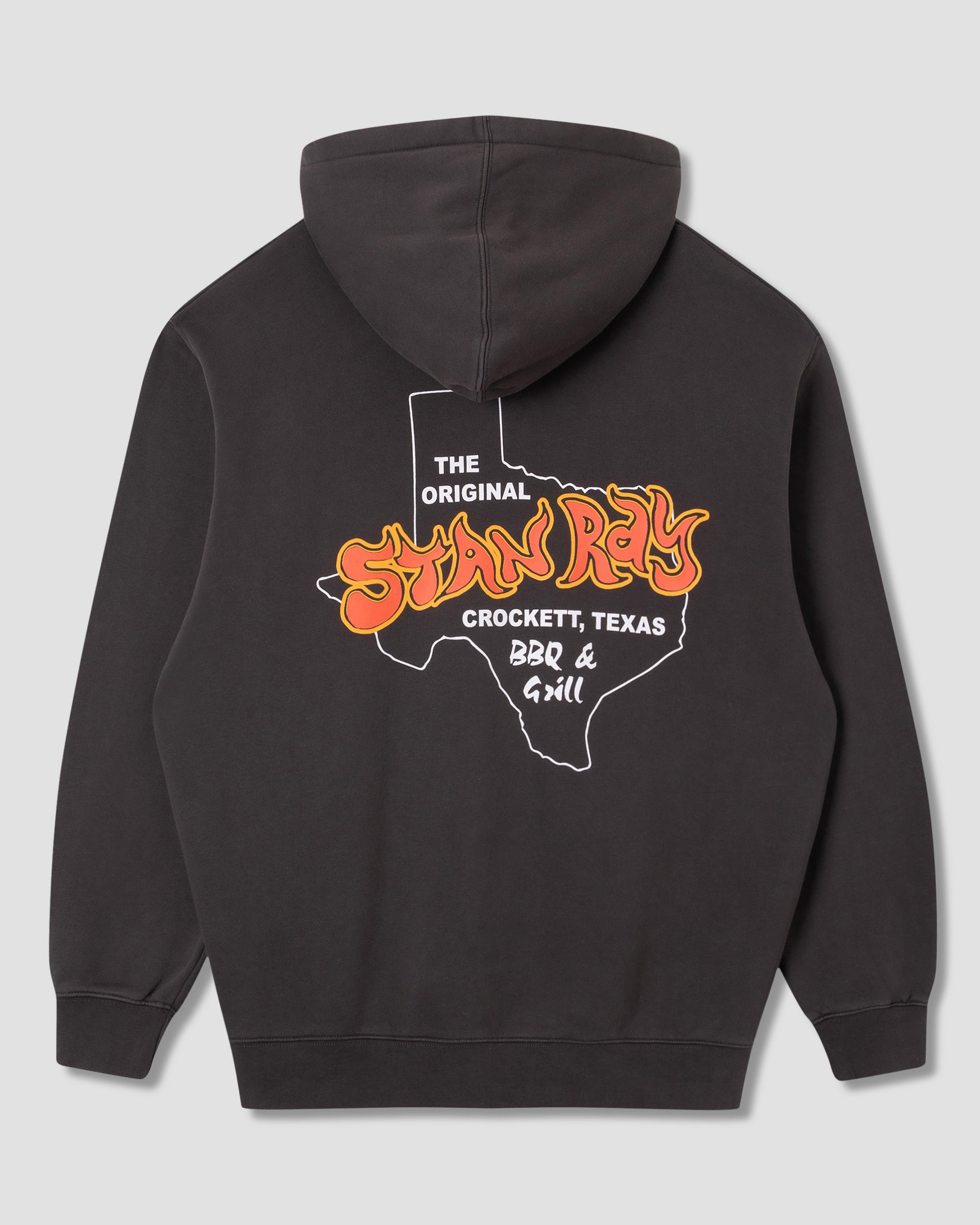 stan-ray-bbq-zip-hoodie-raven-black-kapuze-380gsm image 5