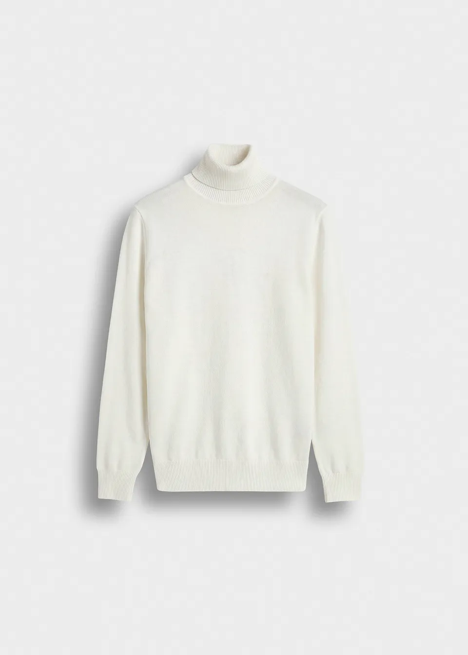 burocs-fine-knit-turtleneck-pullover-off-white-m image 1