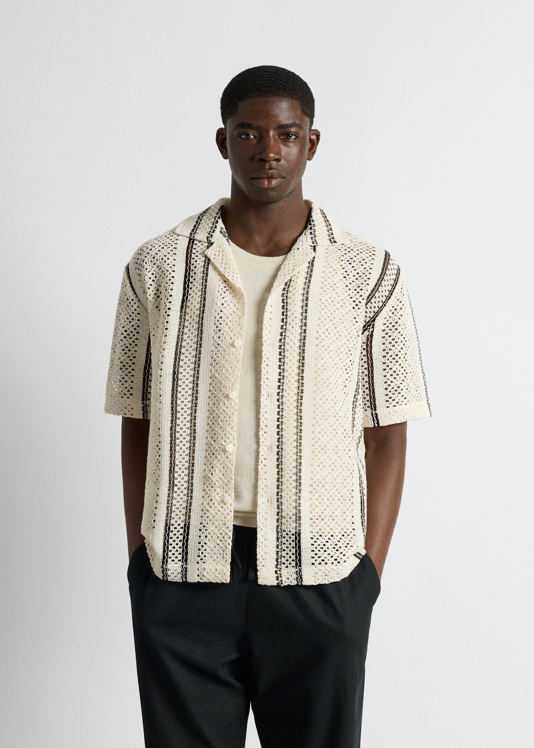 burocs-shirts-crochet-striped-shirt-hemd-off-white-oversize image 4