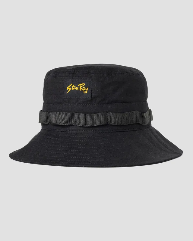 stan-ray-boonie-hut-black-ripstop-mit-kinnband image 1
