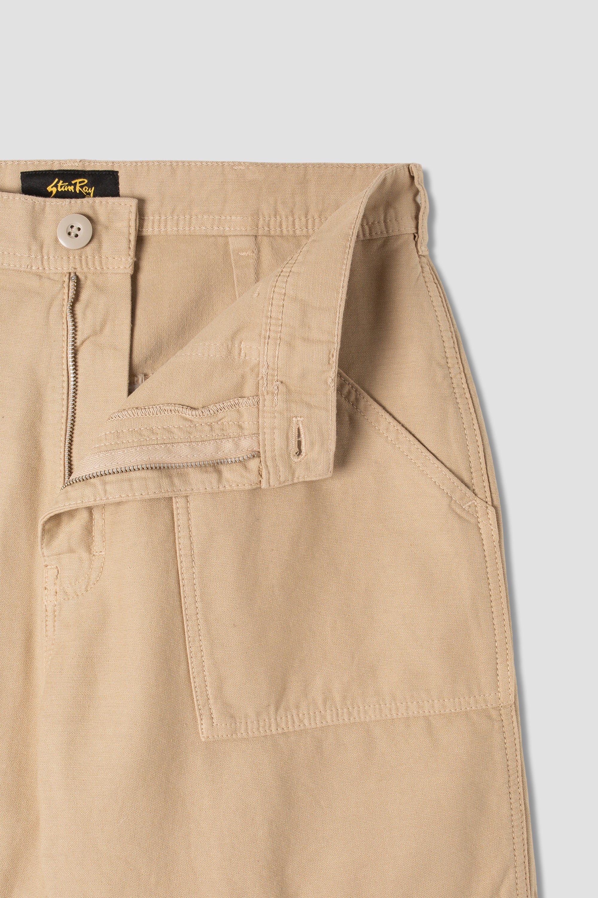 stan-ray-fat-short-shorts-khaki-sateen-baumwolle image 3