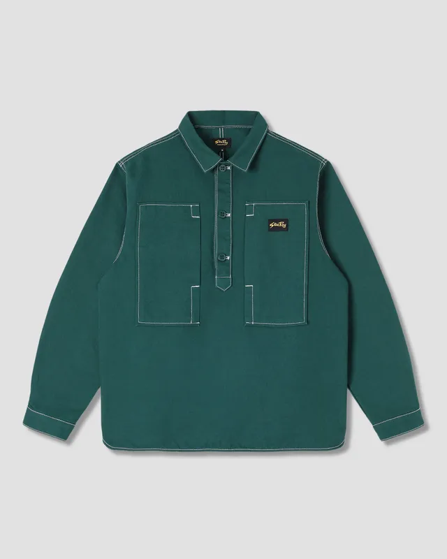 stan-ray-painters-pop-over-shirt-bedford-hemd-botanical-green image 1