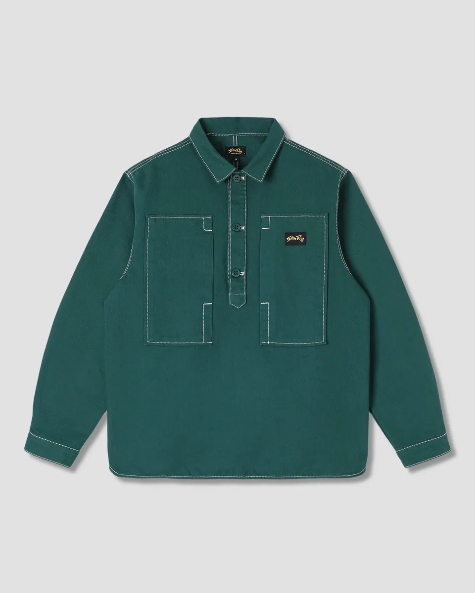 stan-ray-painters-pop-over-shirt-bedford-hemd-botanical-green image 1