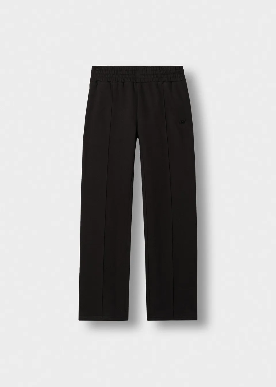 burocs-wide-leg-seam-sweat-pants-black-baumwolle image 1