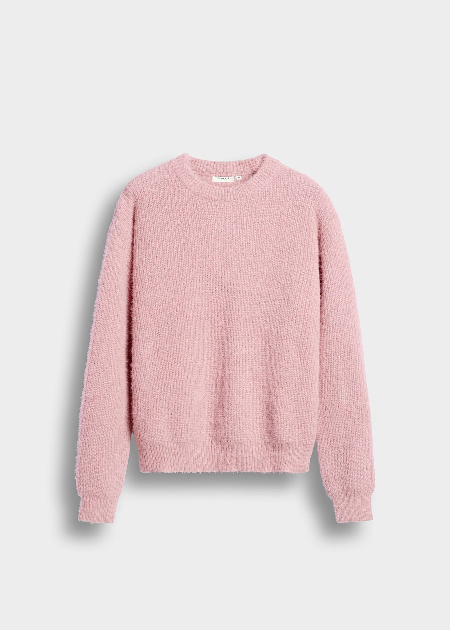 burocs-fuzzy-knit-crewneck-pullover-rosa-m image 1