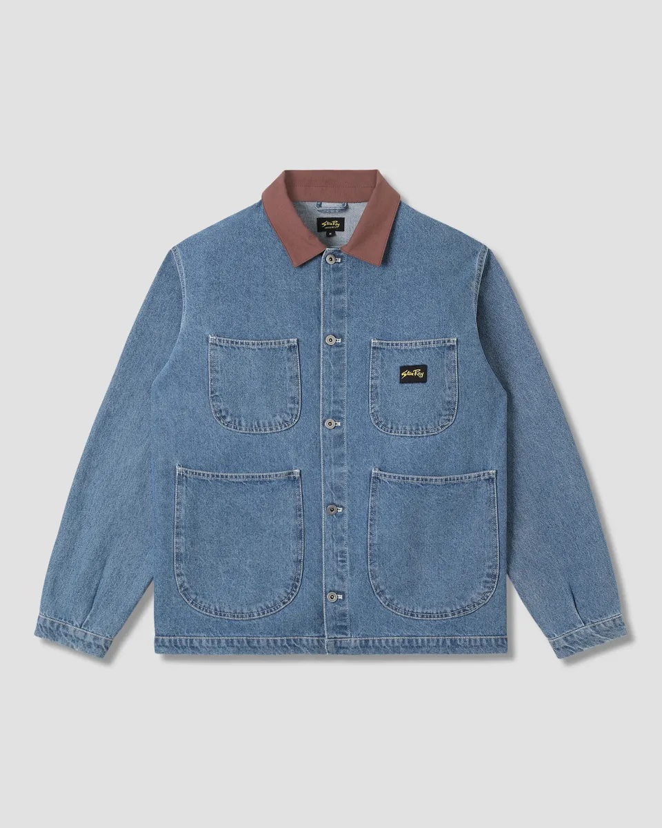 stan-ray-coverall-jacket-jeansjacke-70s-stone-denim-baumwolle image 1