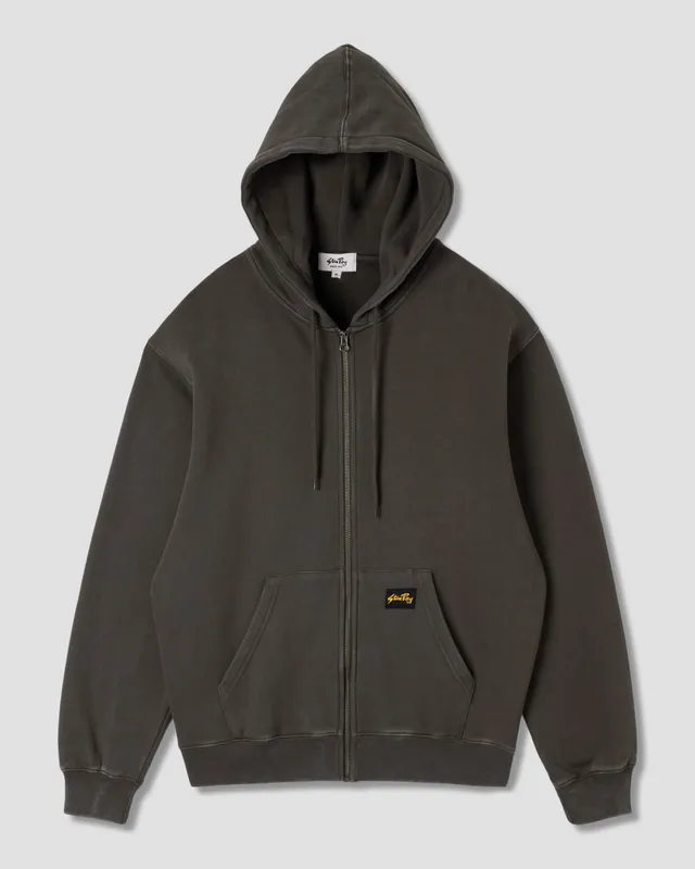 stan-ray-patch-zip-hood-hoodie-washed-black-baumwolle image 1